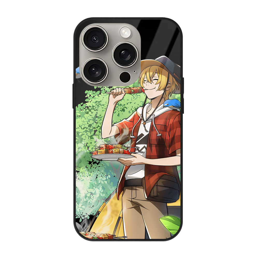 （画像用） 文豪ストレイドッグス Bungo Stray Dogs 【iPhone15Pro対応】スマホケース 耐衝撃＆黄変防止 背面ガラス