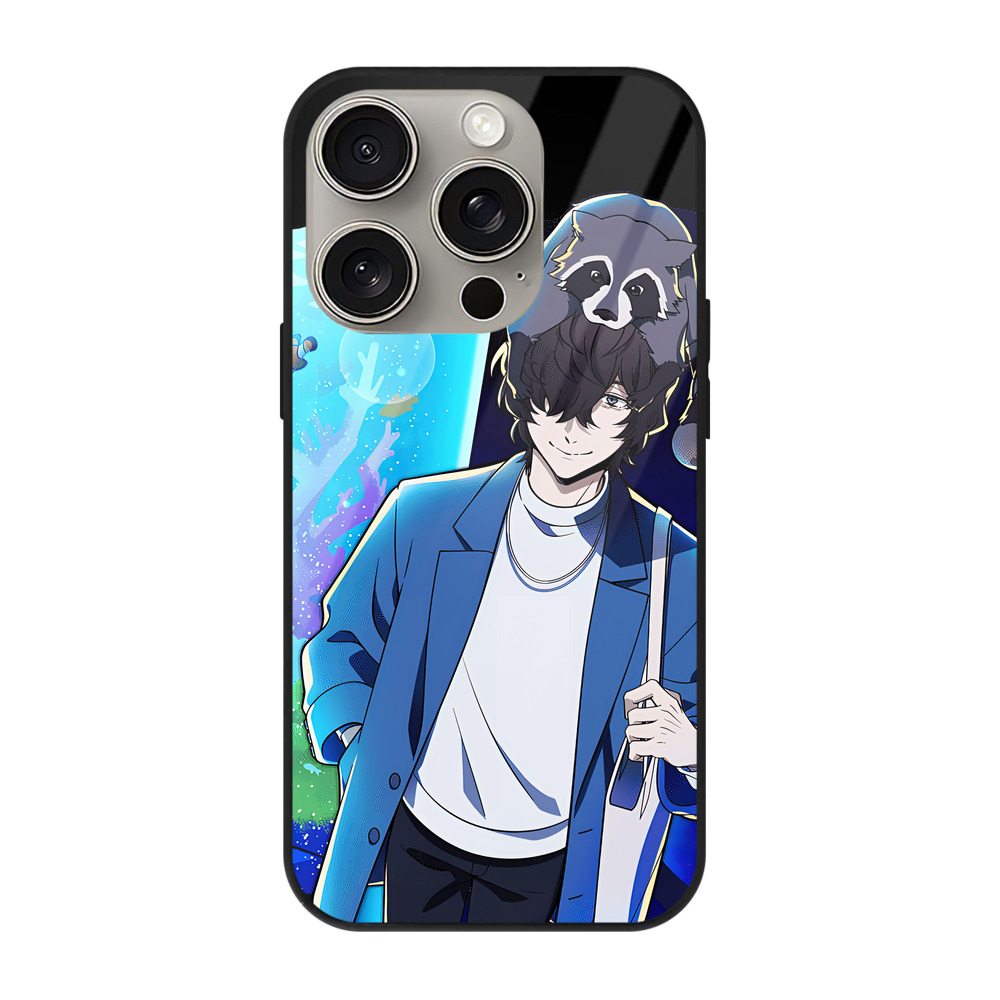 （画像用） 文豪ストレイドッグス Bungo Stray Dogs 【iPhone15Pro対応】スマホケース 耐衝撃＆黄変防止 背面ガラス