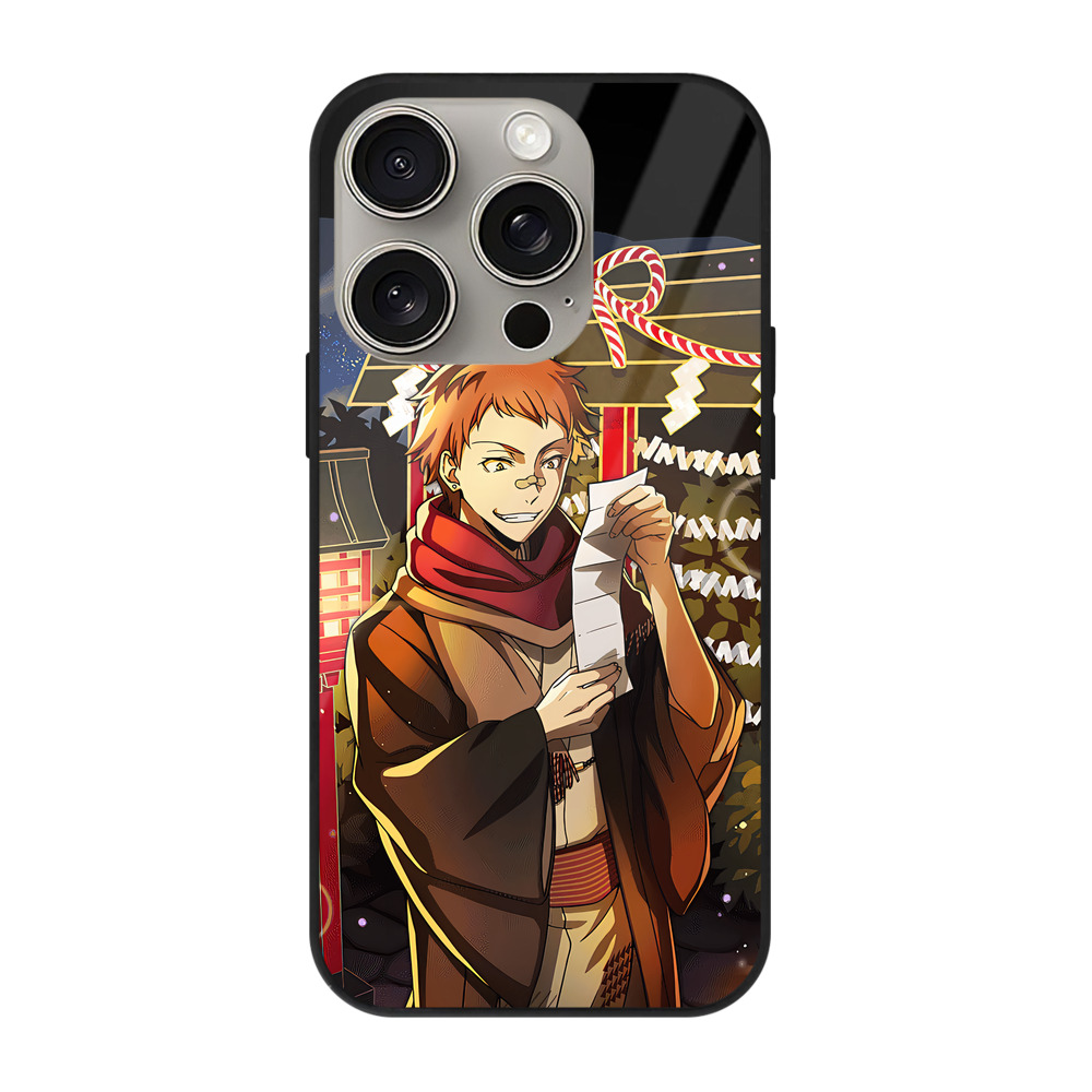 （画像用） 文豪ストレイドッグス Bungo Stray Dogs 【iPhone15Pro対応】スマホケース 耐衝撃＆黄変防止 背面ガラス
