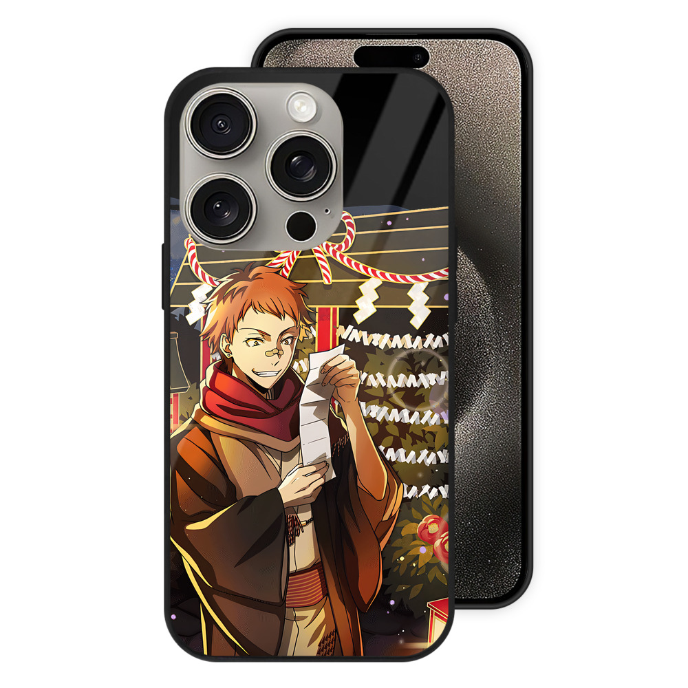 （画像用） 文豪ストレイドッグス Bungo Stray Dogs 【iPhone15Pro対応】スマホケース 耐衝撃＆黄変防止 背面ガラス