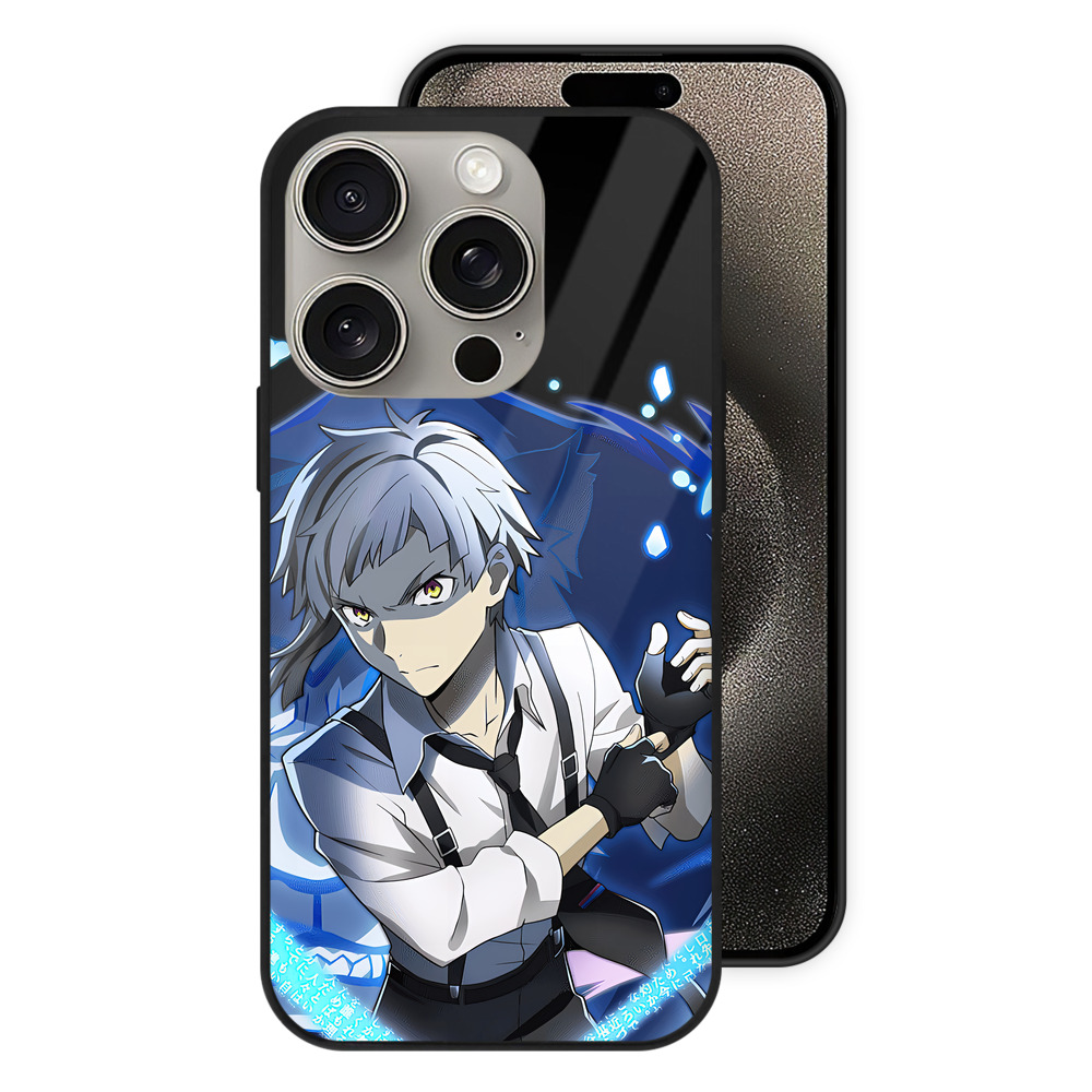 （画像用） 文豪ストレイドッグス Bungo Stray Dogs 【iPhone15Pro対応】スマホケース 耐衝撃＆黄変防止 背面ガラス