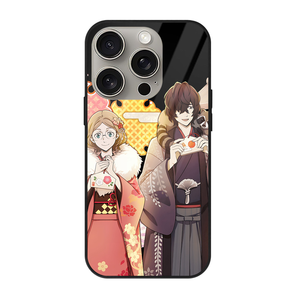 （画像用） 文豪ストレイドッグス Bungo Stray Dogs 【iPhone15Pro対応】スマホケース 耐衝撃＆黄変防止 背面ガラス