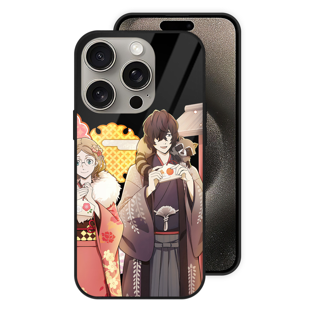 （画像用） 文豪ストレイドッグス Bungo Stray Dogs 【iPhone15Pro対応】スマホケース 耐衝撃＆黄変防止 背面ガラス