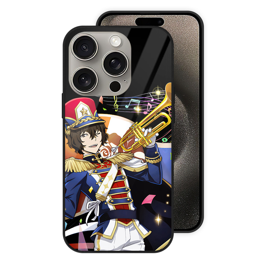 （画像用） 文豪ストレイドッグス Bungo Stray Dogs 【iPhone15Pro対応】スマホケース 耐衝撃＆黄変防止 背面ガラス