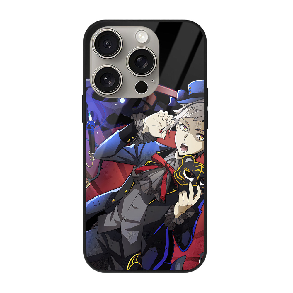 （画像用） 文豪ストレイドッグス Bungo Stray Dogs 【iPhone15Pro対応】スマホケース 耐衝撃＆黄変防止 背面ガラス