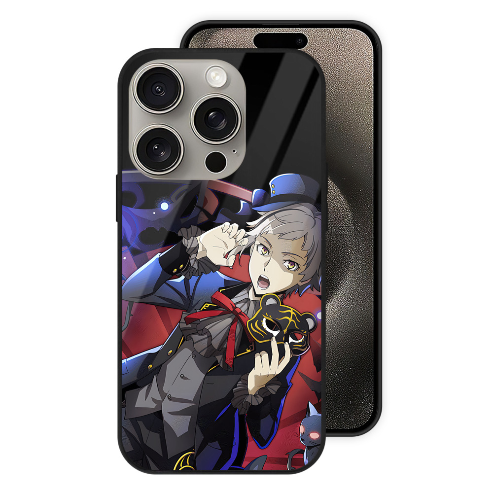 （画像用） 文豪ストレイドッグス Bungo Stray Dogs 【iPhone15Pro対応】スマホケース 耐衝撃＆黄変防止 背面ガラス