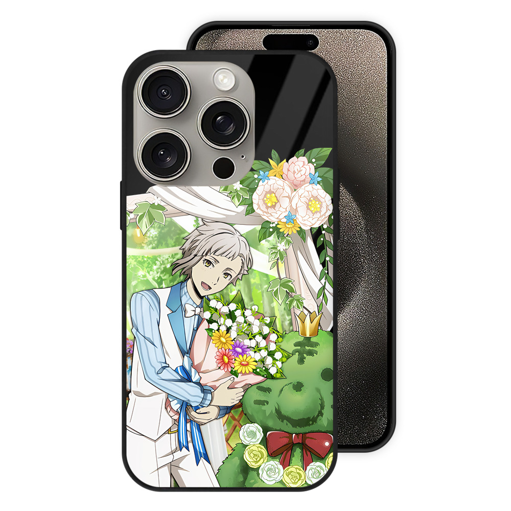 （画像用） 文豪ストレイドッグス Bungo Stray Dogs 【iPhone15Pro対応】スマホケース 耐衝撃＆黄変防止 背面ガラス