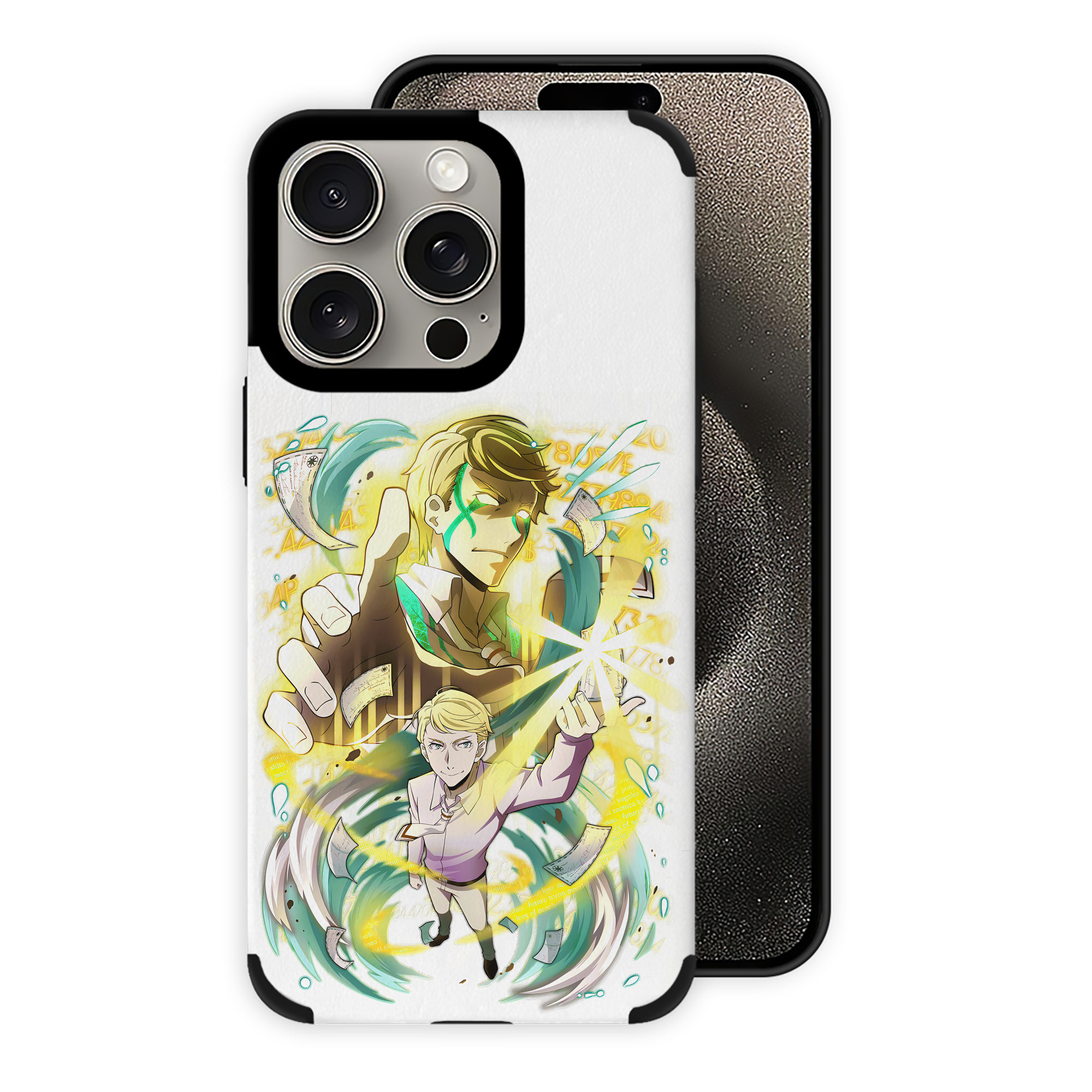 （画像用） 文豪ストレイドッグス Bungo Stray Dogs 【iPhone15ProMax対応】 PUレザー スマホケース 耐衝撃＆黄変防止