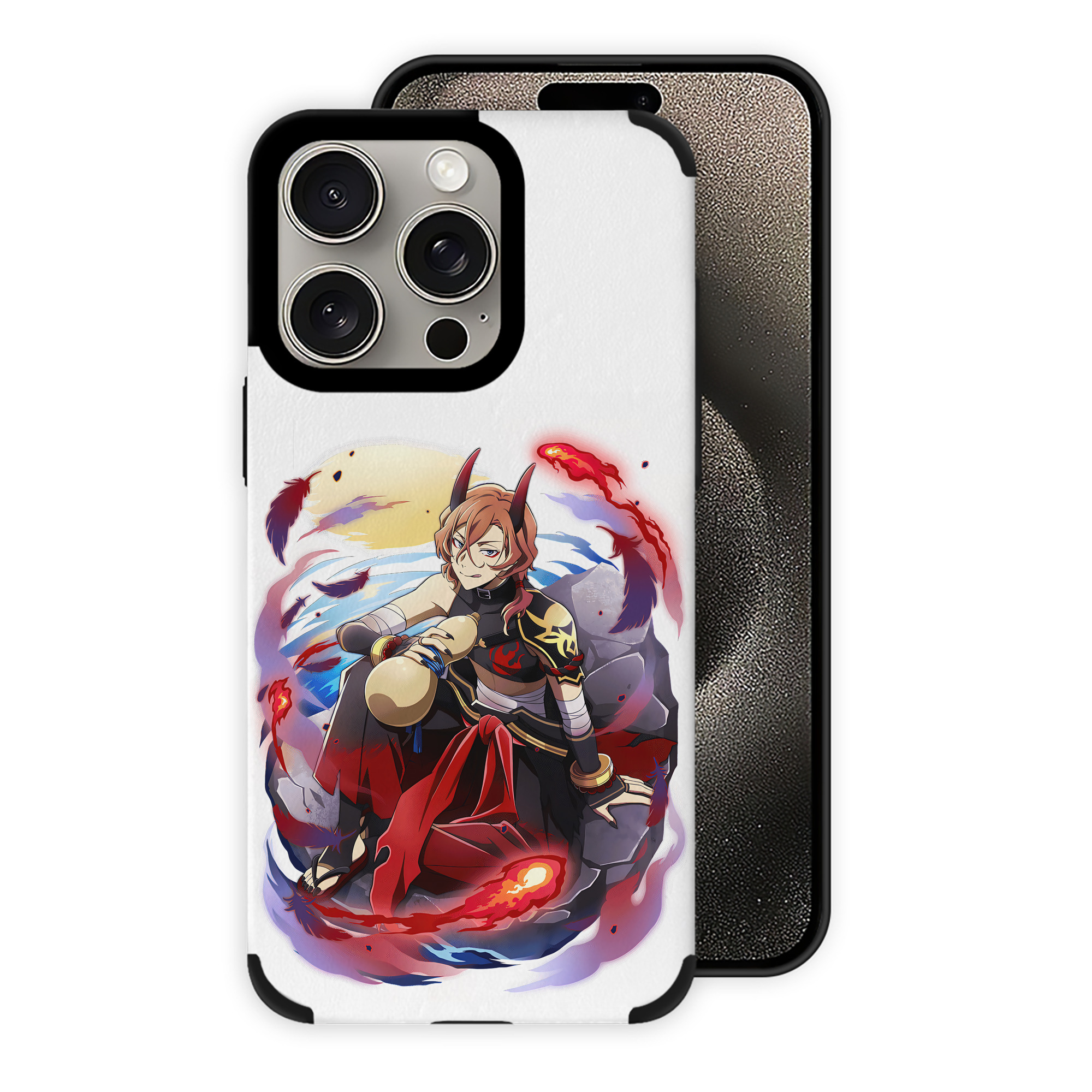 （画像用） 文豪ストレイドッグス Bungo Stray Dogs 【iPhone15ProMax対応】 PUレザー スマホケース 耐衝撃＆黄変防止