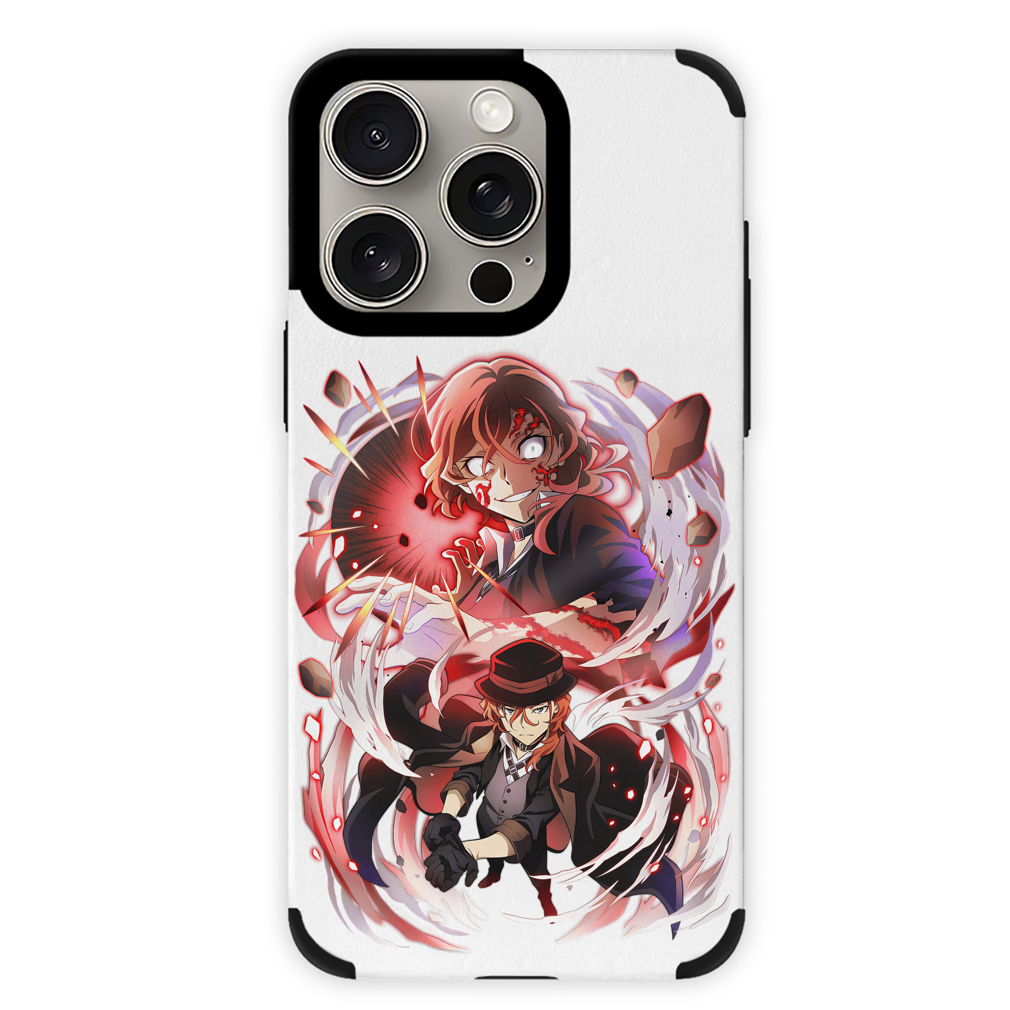 （画像用） 文豪ストレイドッグス Bungo Stray Dogs 【iPhone15ProMax対応】 PUレザー スマホケース 耐衝撃＆黄変防止