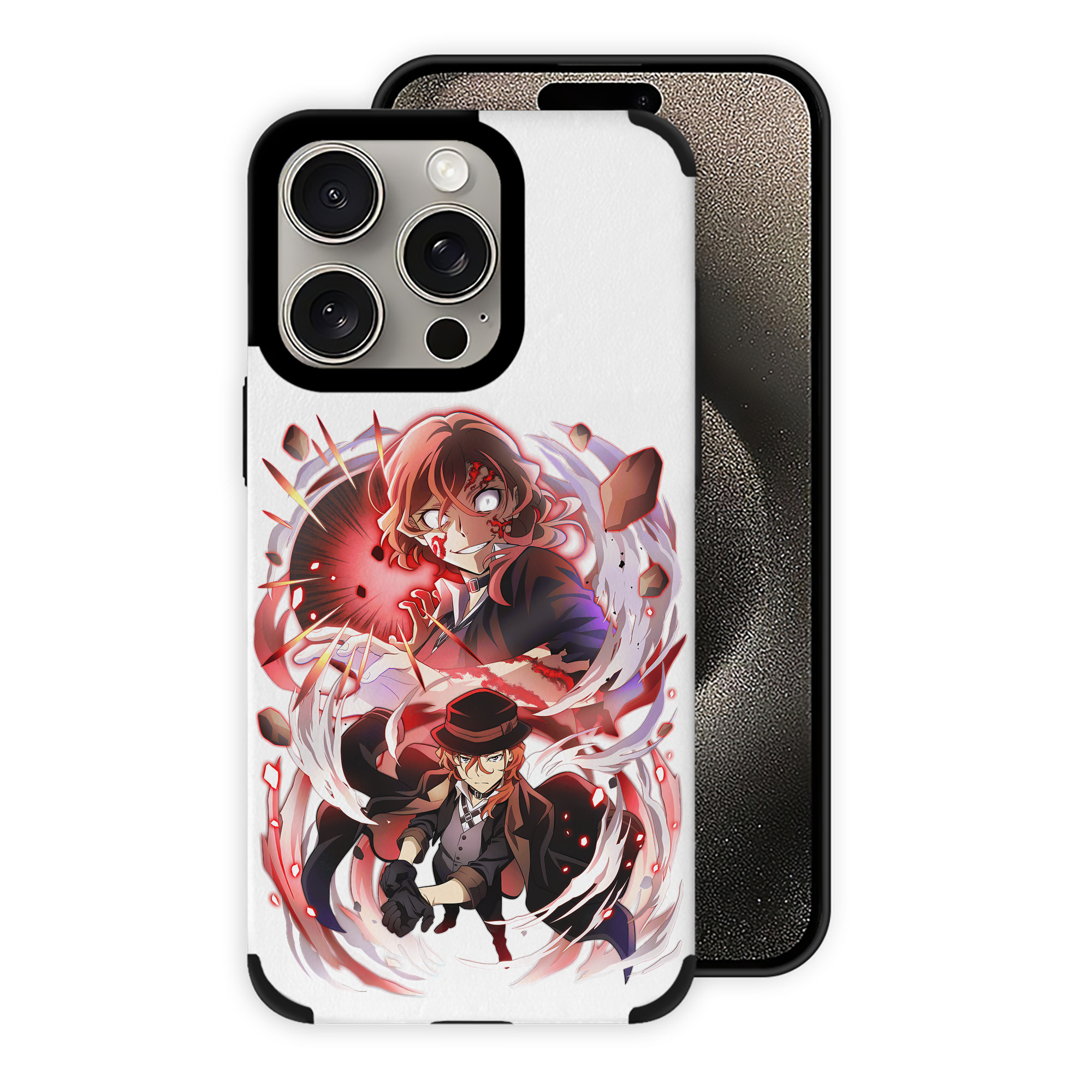 （画像用） 文豪ストレイドッグス Bungo Stray Dogs 【iPhone15ProMax対応】 PUレザー スマホケース 耐衝撃＆黄変防止