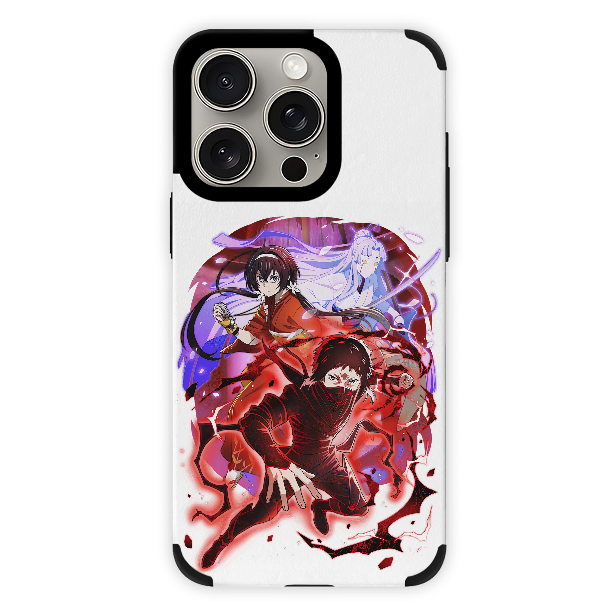 （画像用） 文豪ストレイドッグス Bungo Stray Dogs 【iPhone15ProMax対応】 PUレザー スマホケース 耐衝撃＆黄変防止
