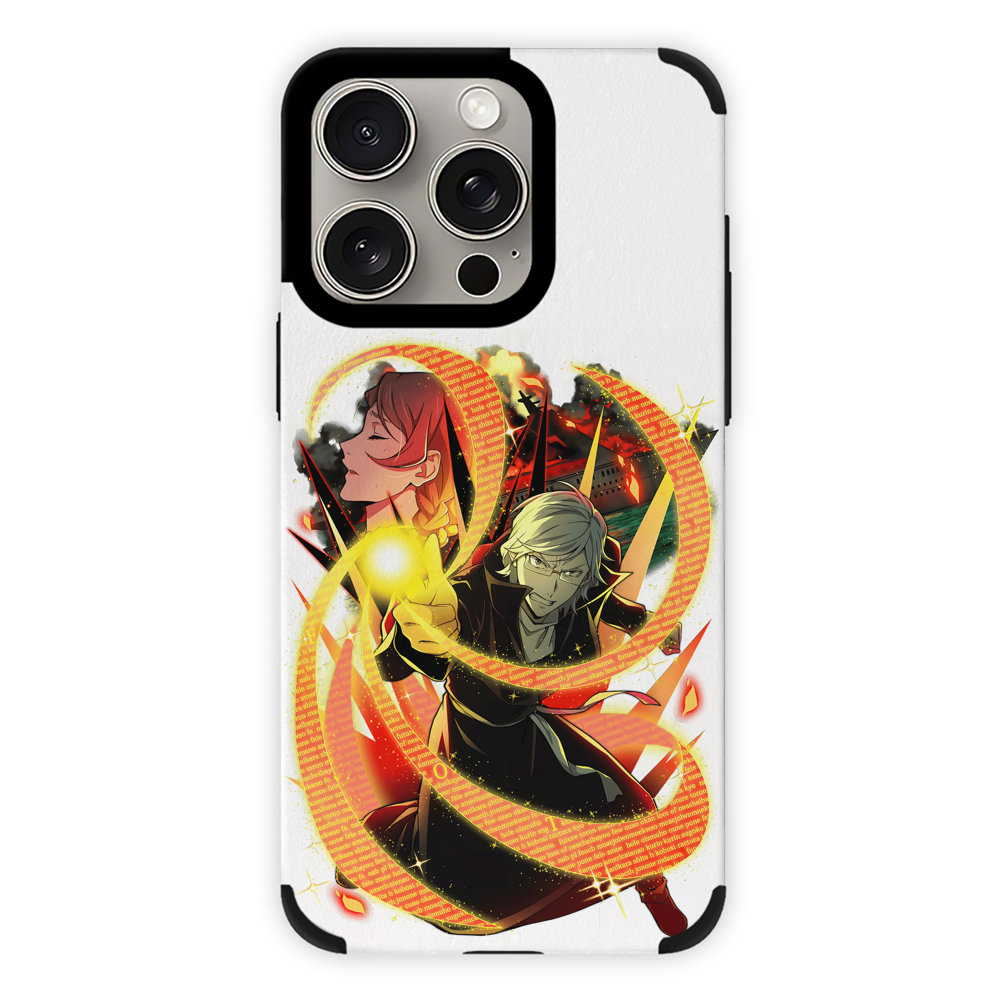 （画像用） 文豪ストレイドッグス Bungo Stray Dogs 【iPhone15ProMax対応】 PUレザー スマホケース 耐衝撃＆黄変防止