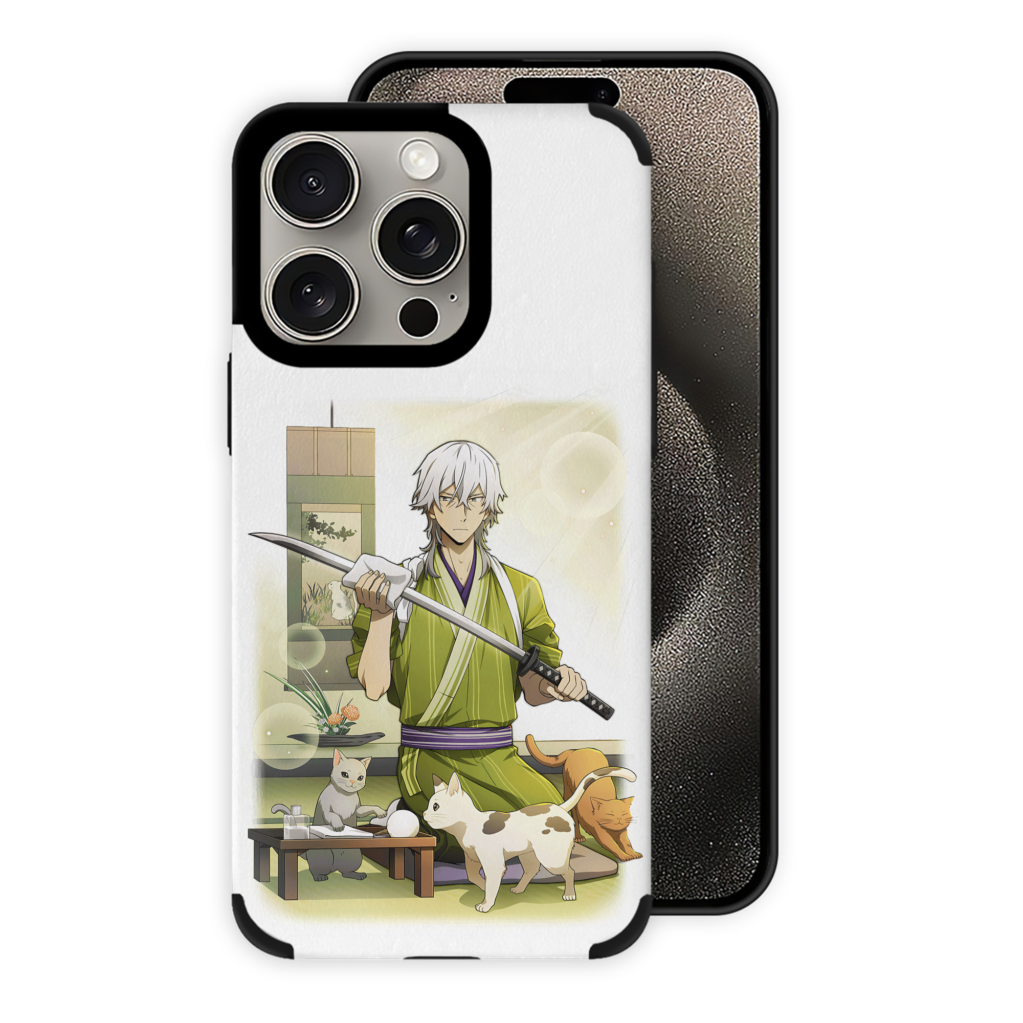 （画像用） 文豪ストレイドッグス Bungo Stray Dogs 【iPhone15ProMax対応】 PUレザー スマホケース 耐衝撃＆黄変防止
