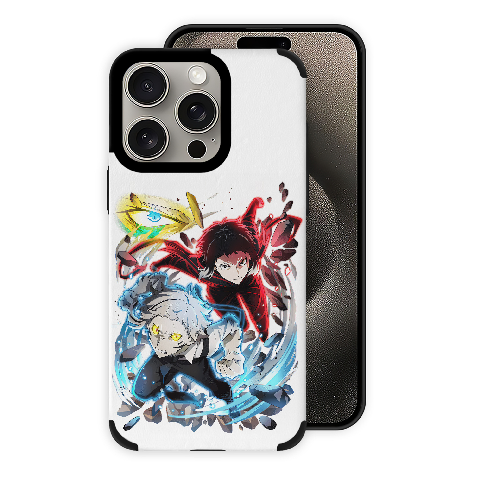 （画像用） 文豪ストレイドッグス Bungo Stray Dogs 【iPhone15ProMax対応】 PUレザー スマホケース 耐衝撃＆黄変防止