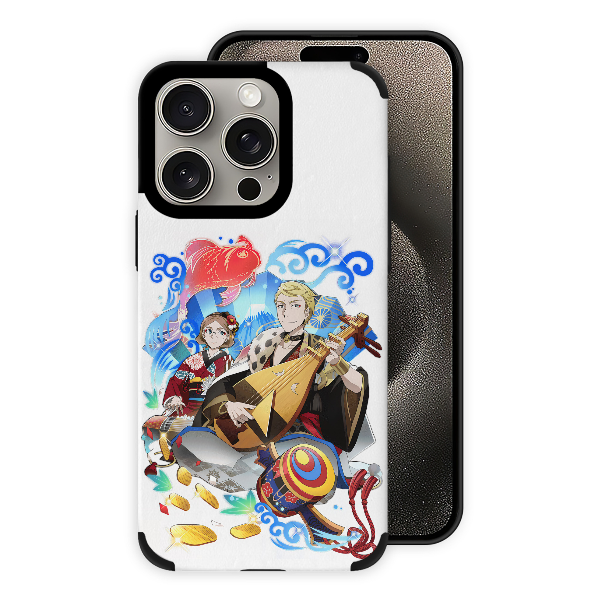 （画像用） 文豪ストレイドッグス Bungo Stray Dogs 【iPhone15ProMax対応】 PUレザー スマホケース 耐衝撃＆黄変防止