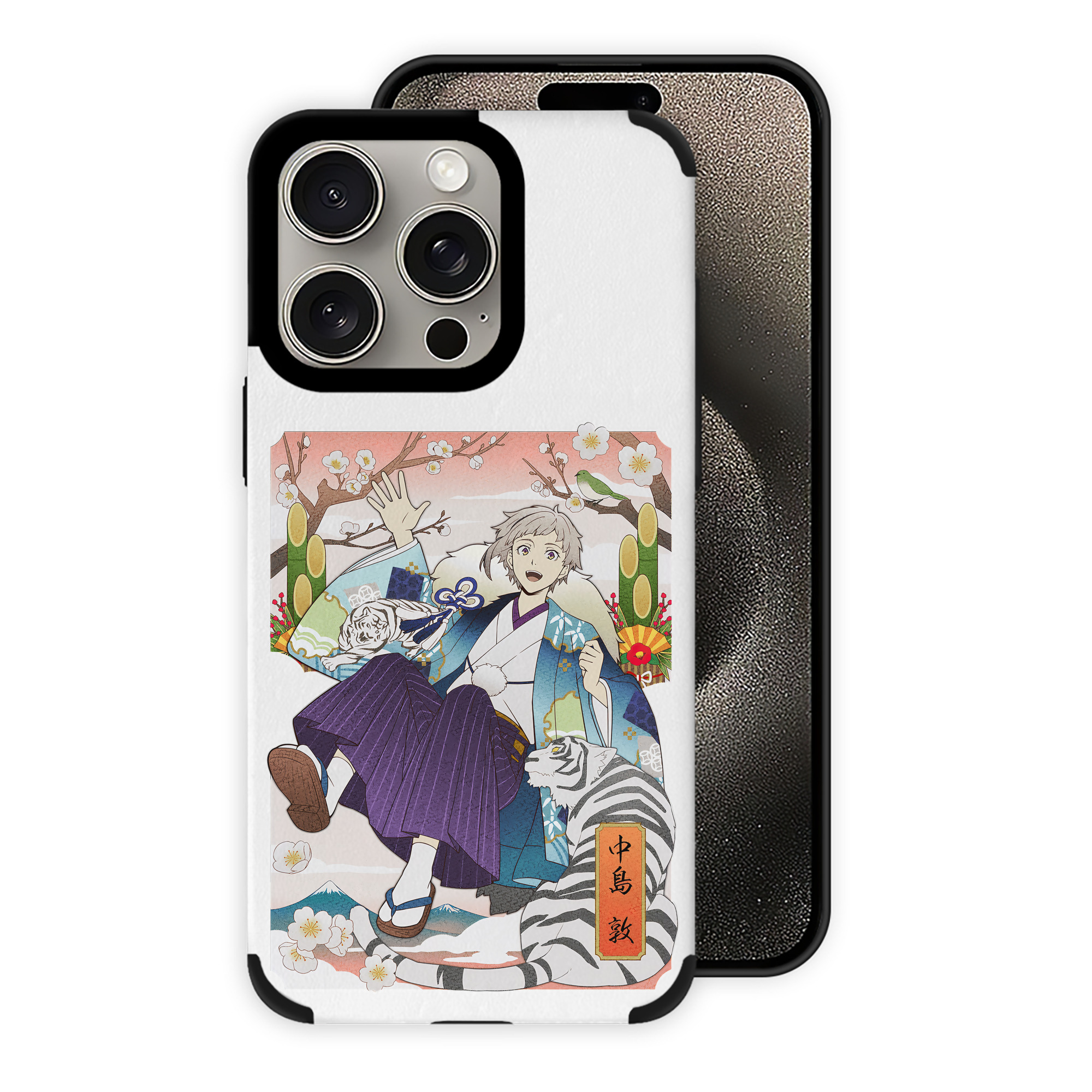 （画像用） 文豪ストレイドッグス Bungo Stray Dogs 【iPhone15ProMax対応】 PUレザー スマホケース 耐衝撃＆黄変防止
