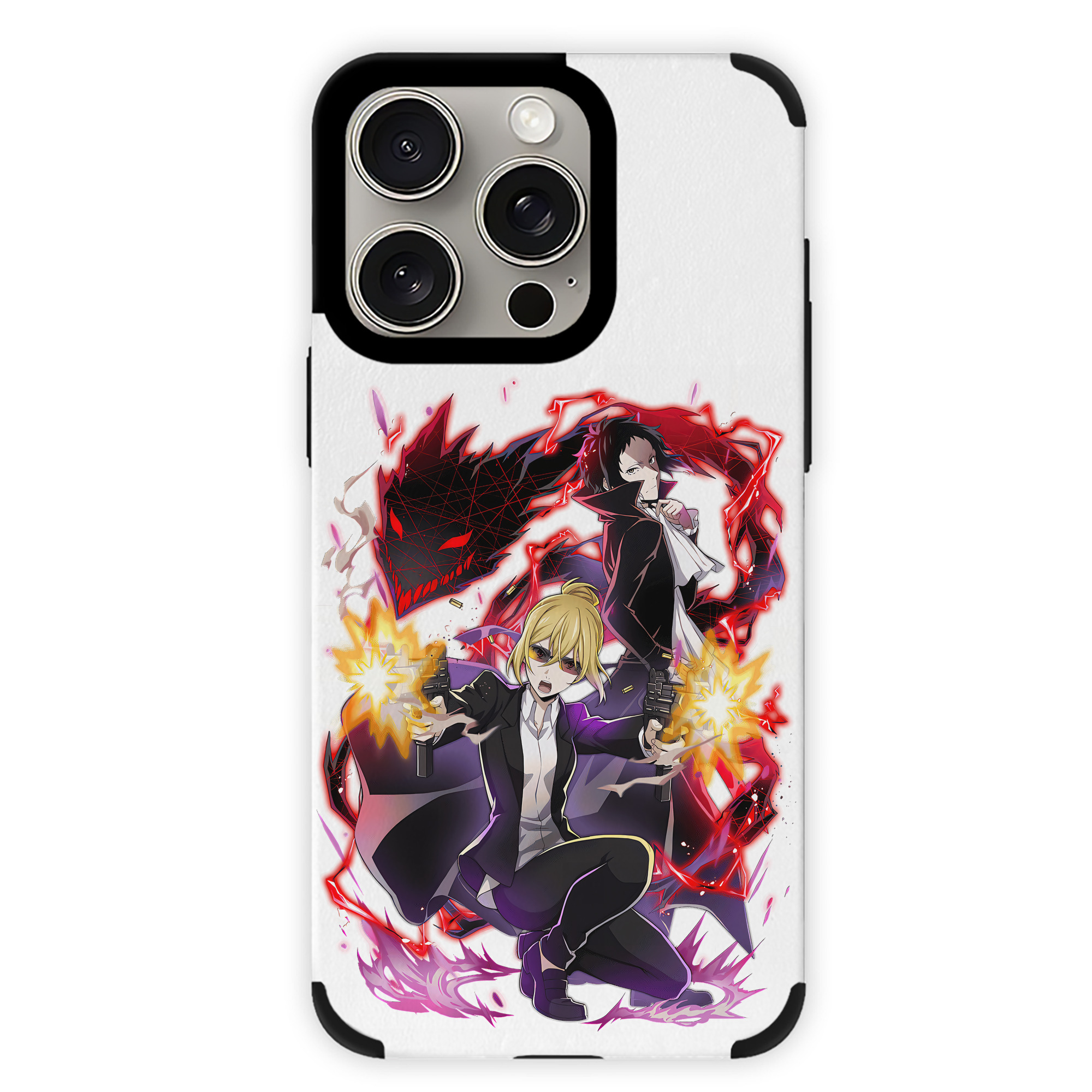 （画像用） 文豪ストレイドッグス Bungo Stray Dogs 【iPhone15ProMax対応】 PUレザー スマホケース 耐衝撃＆黄変防止