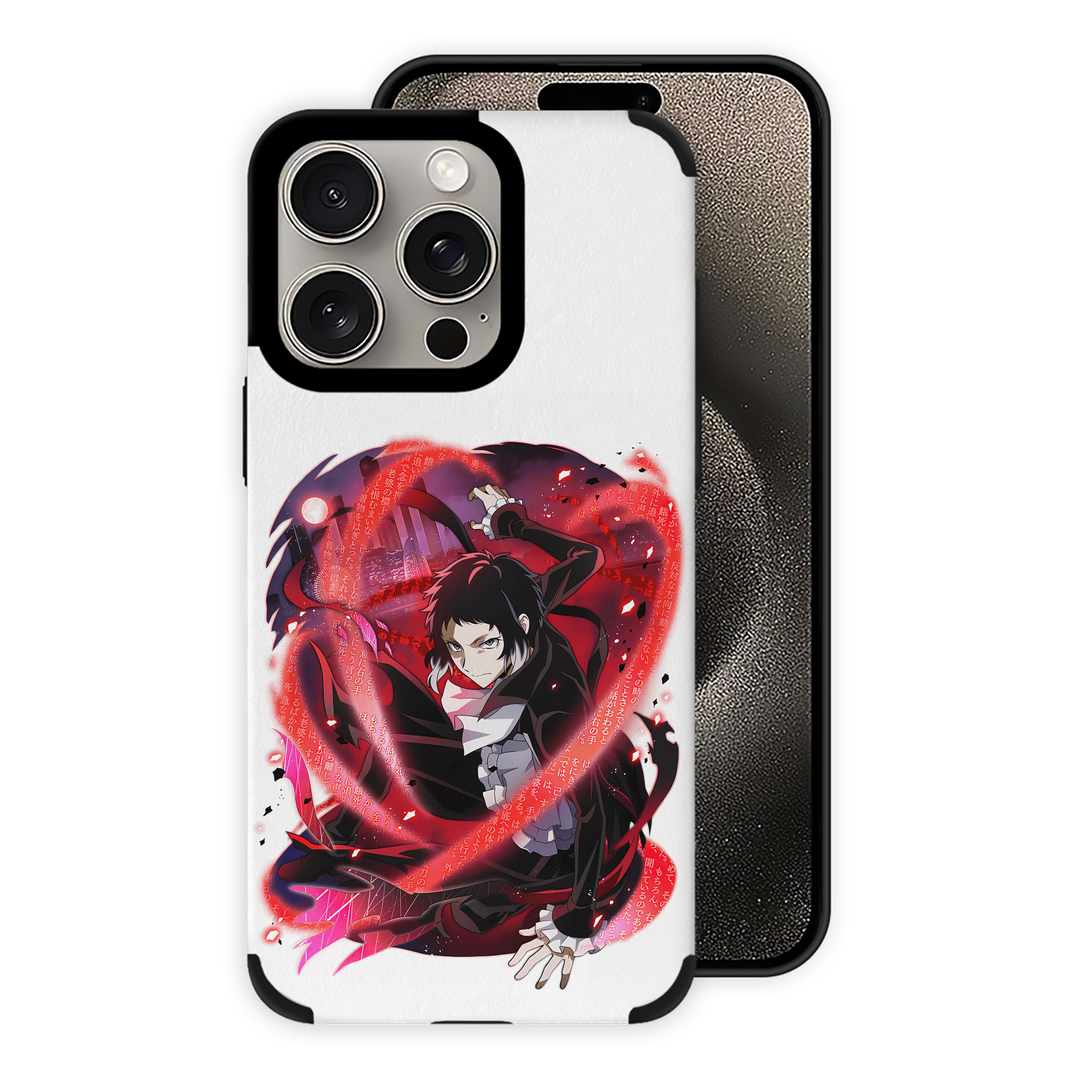 （画像用） 文豪ストレイドッグス Bungo Stray Dogs 【iPhone15ProMax対応】 PUレザー スマホケース 耐衝撃＆黄変防止
