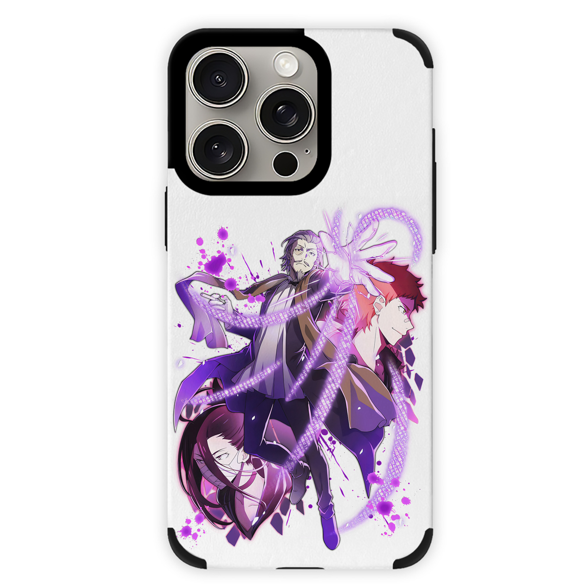 （画像用） 文豪ストレイドッグス Bungo Stray Dogs 【iPhone15ProMax対応】 PUレザー スマホケース 耐衝撃＆黄変防止