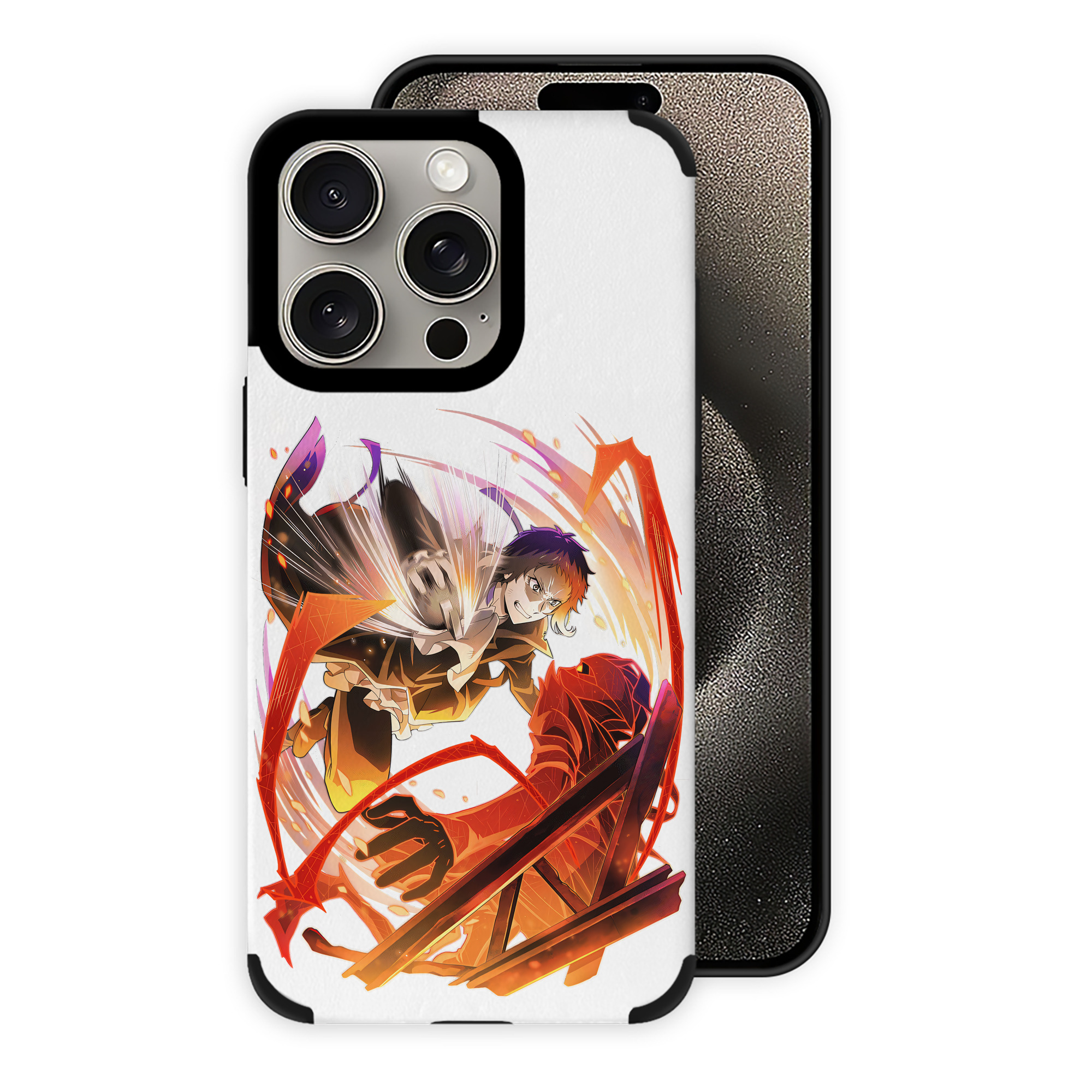 （画像用） 文豪ストレイドッグス Bungo Stray Dogs 【iPhone15ProMax対応】 PUレザー スマホケース 耐衝撃＆黄変防止