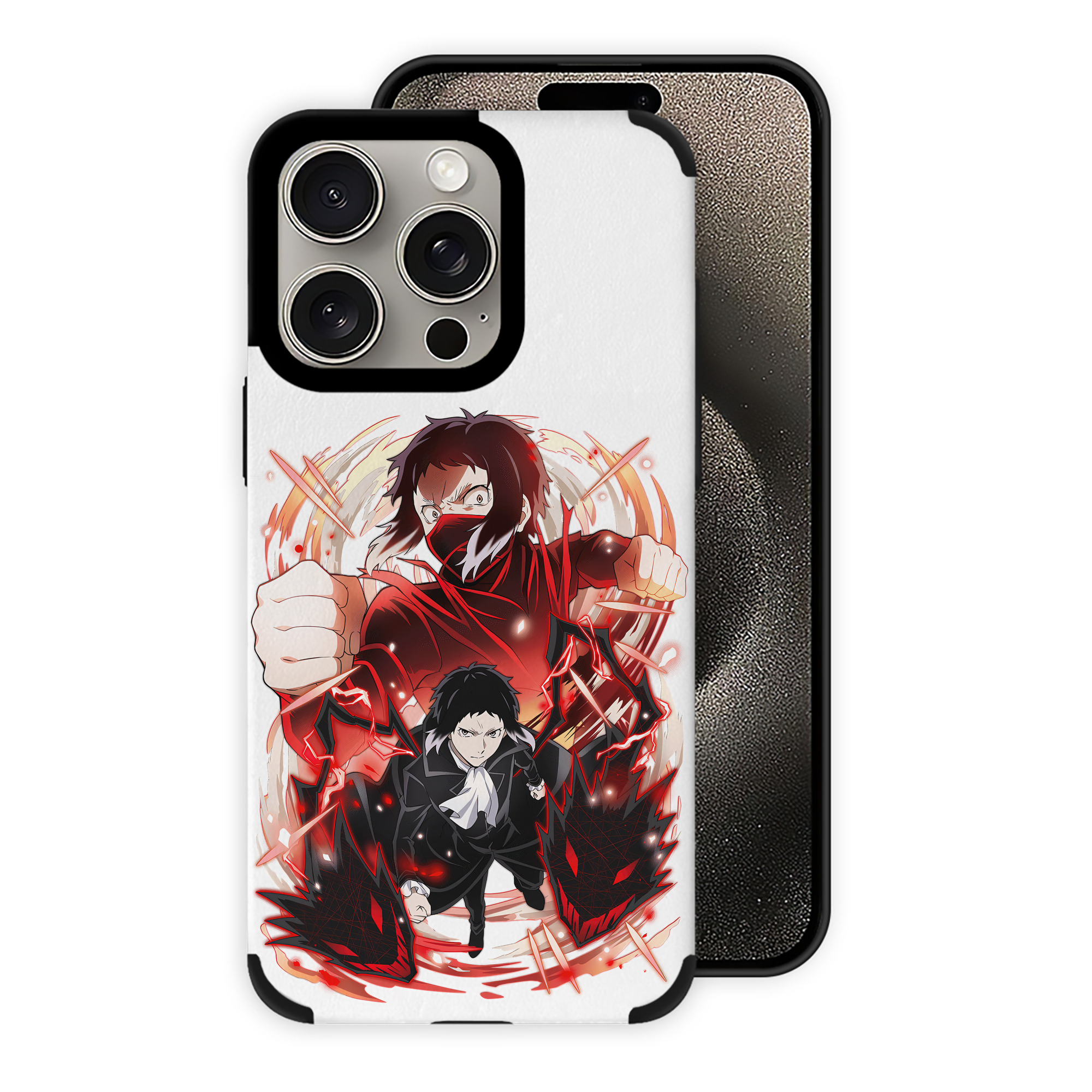 （画像用） 文豪ストレイドッグス Bungo Stray Dogs 【iPhone15ProMax対応】 PUレザー スマホケース 耐衝撃＆黄変防止