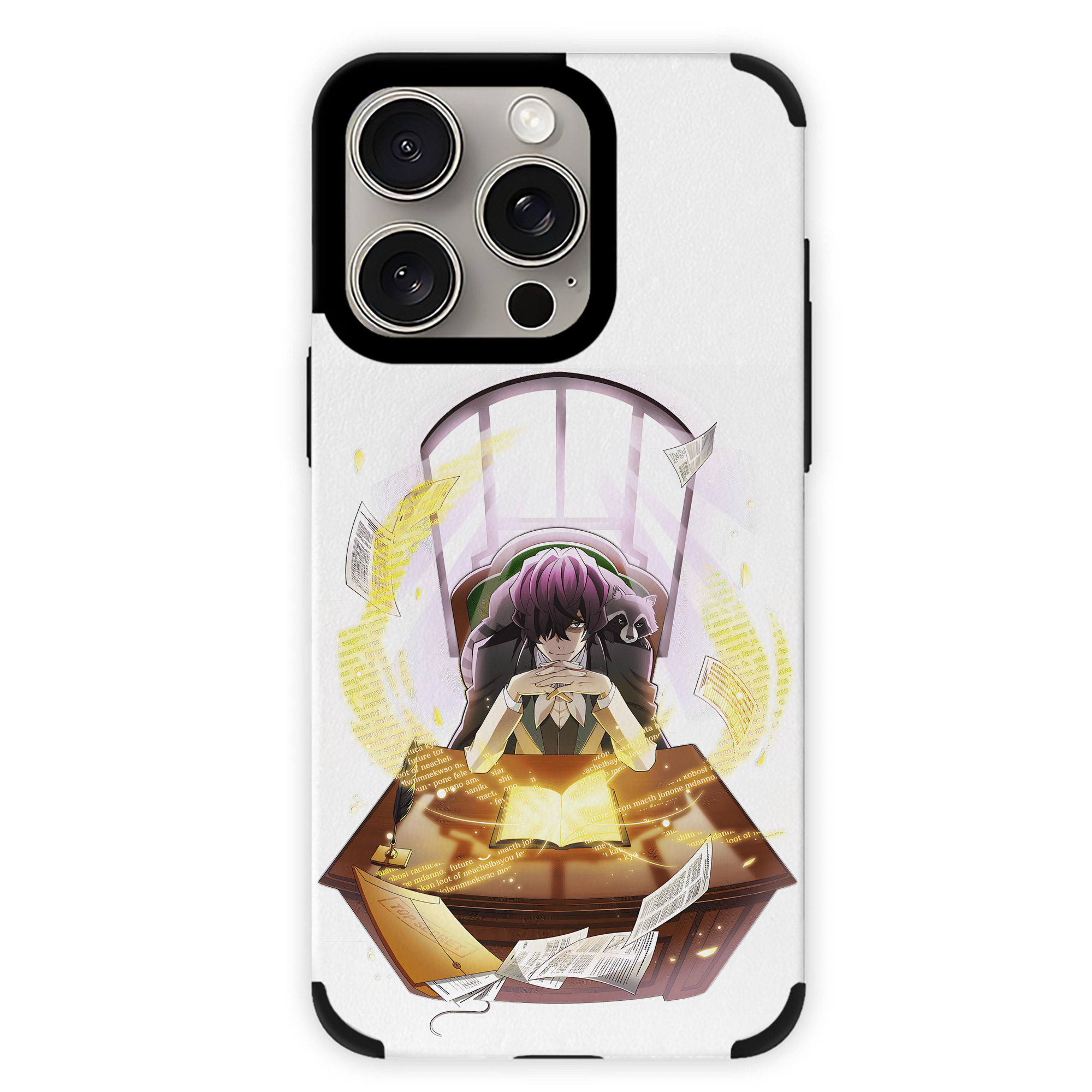 （画像用） 文豪ストレイドッグス Bungo Stray Dogs 【iPhone15ProMax対応】 PUレザー スマホケース 耐衝撃＆黄変防止