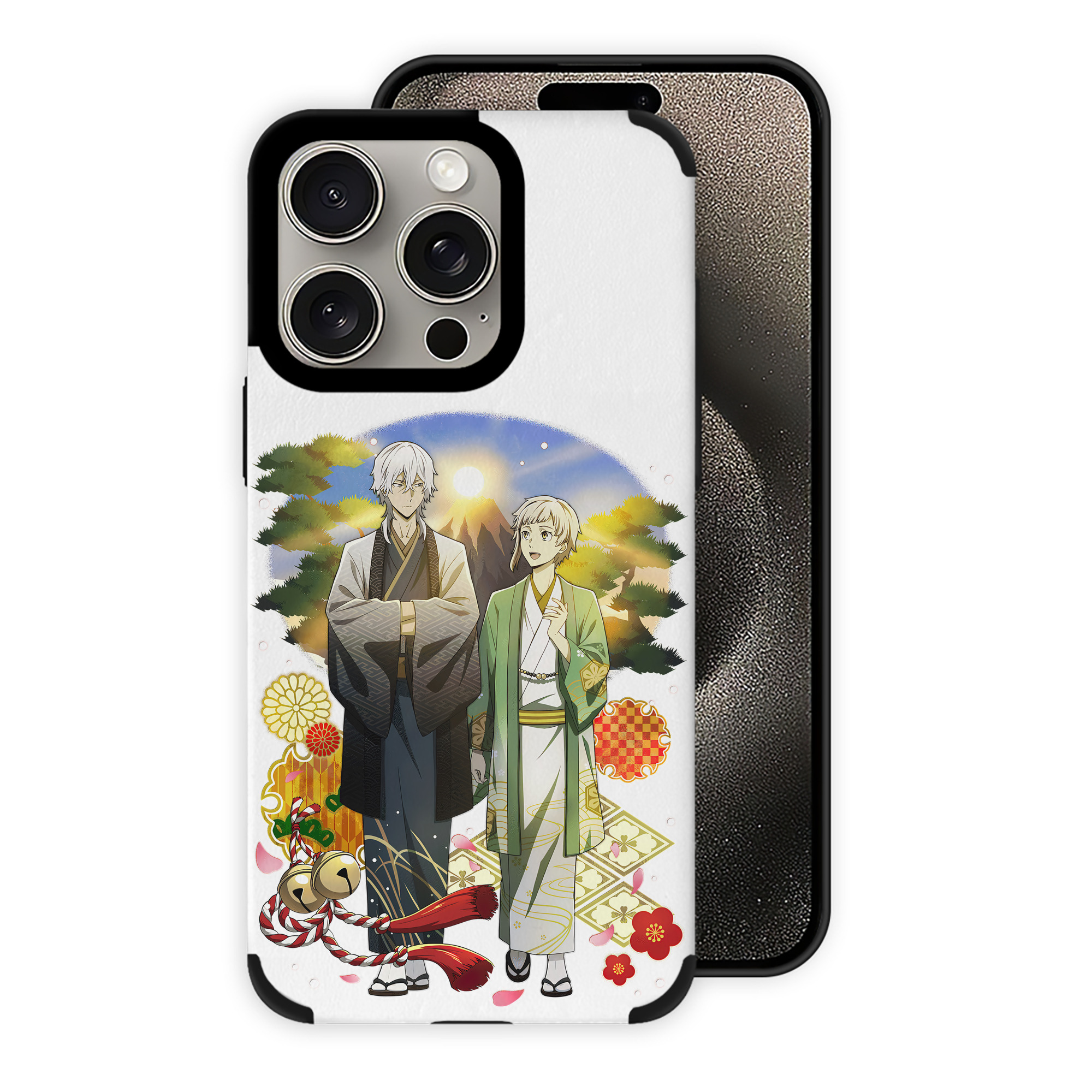 （画像用） 文豪ストレイドッグス Bungo Stray Dogs 【iPhone15ProMax対応】 PUレザー スマホケース 耐衝撃＆黄変防止