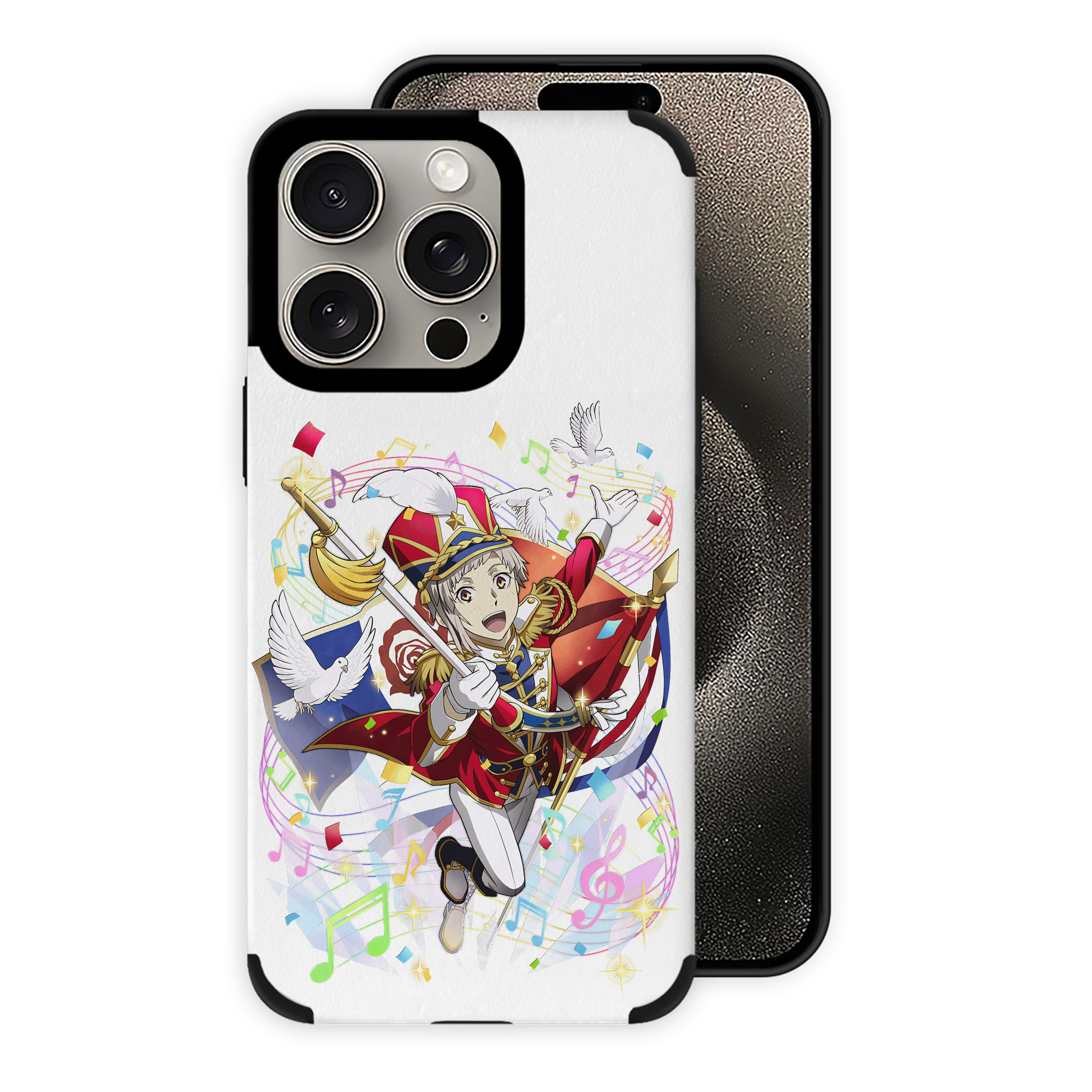 （画像用） 文豪ストレイドッグス Bungo Stray Dogs 【iPhone15ProMax対応】 PUレザー スマホケース 耐衝撃＆黄変防止