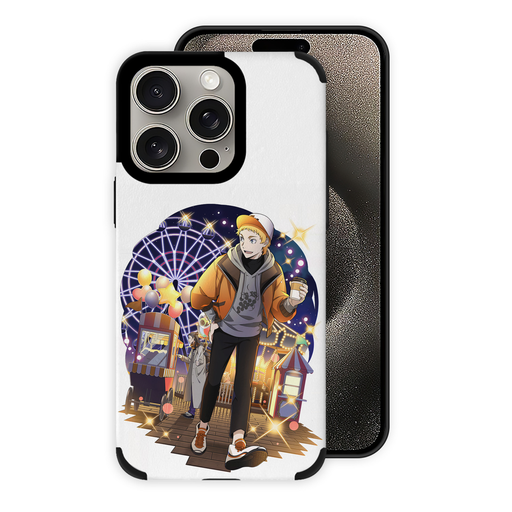 （画像用） 文豪ストレイドッグス Bungo Stray Dogs 【iPhone15ProMax対応】 PUレザー スマホケース 耐衝撃＆黄変防止