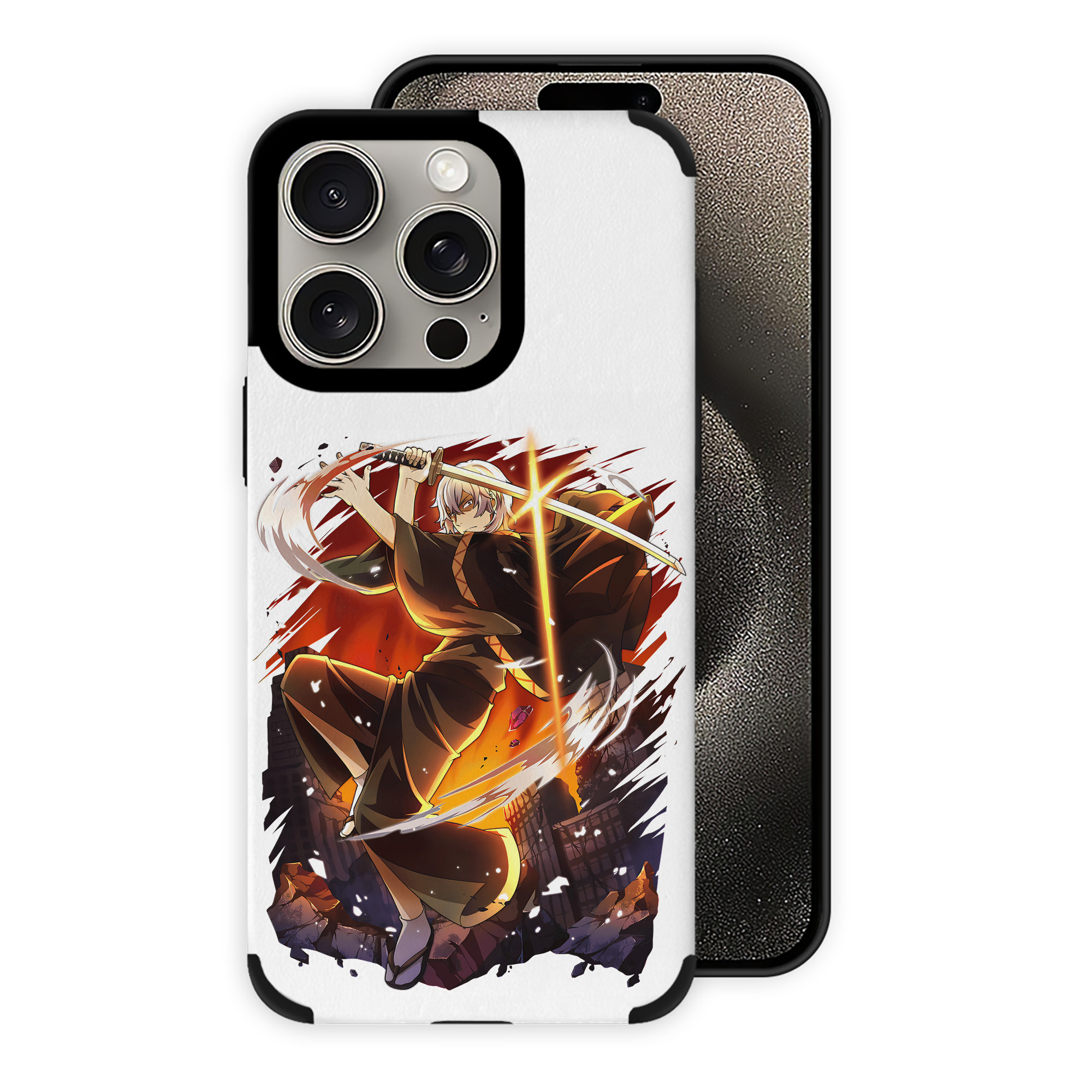 （画像用） 文豪ストレイドッグス Bungo Stray Dogs 【iPhone15ProMax対応】 PUレザー スマホケース 耐衝撃＆黄変防止