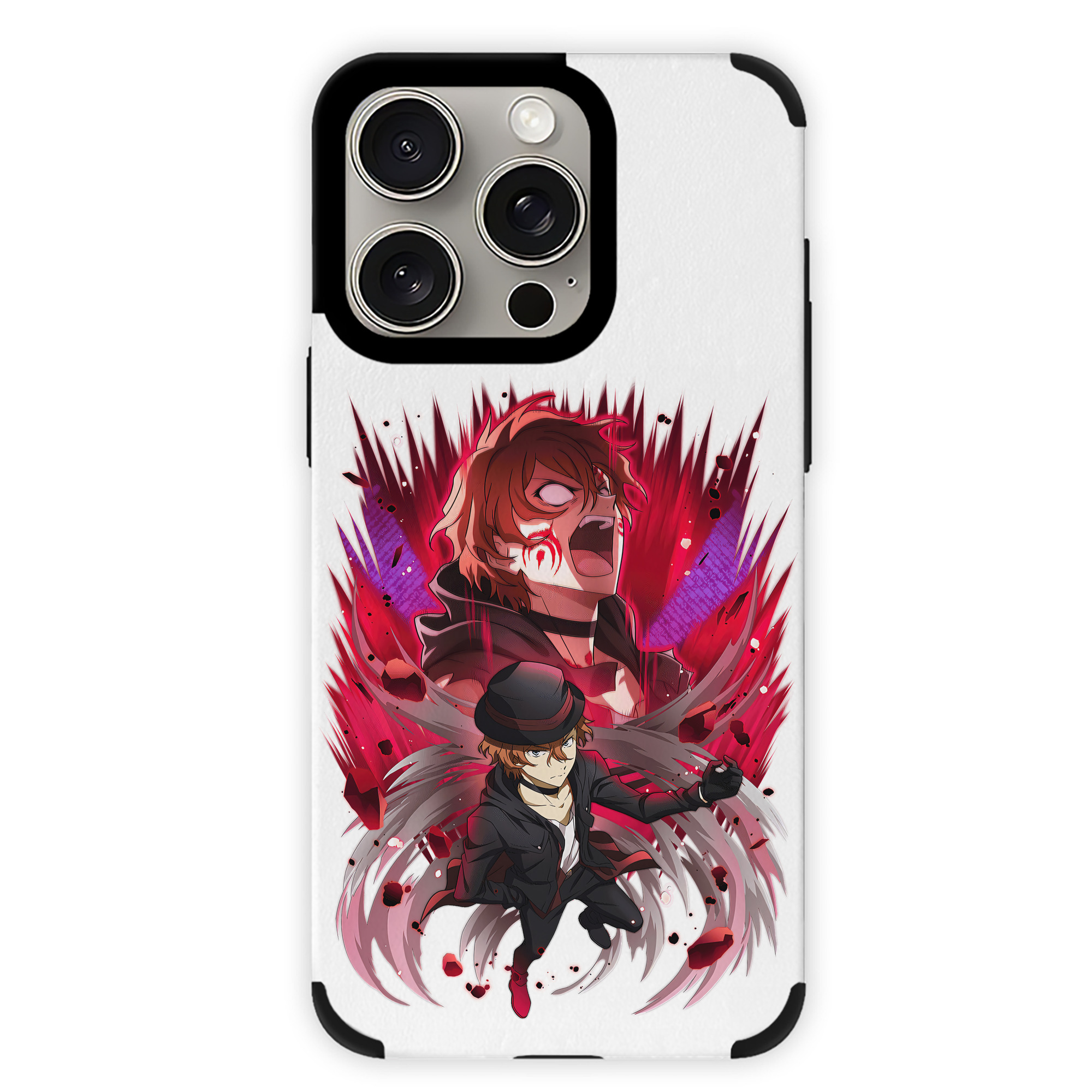 （画像用） 文豪ストレイドッグス Bungo Stray Dogs 【iPhone15ProMax対応】 PUレザー スマホケース 耐衝撃＆黄変防止