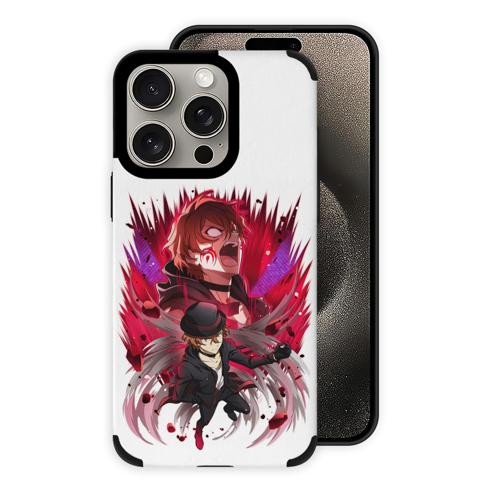 （画像用） 文豪ストレイドッグス Bungo Stray Dogs 【iPhone15ProMax対応】 PUレザー スマホケース 耐衝撃＆黄変防止