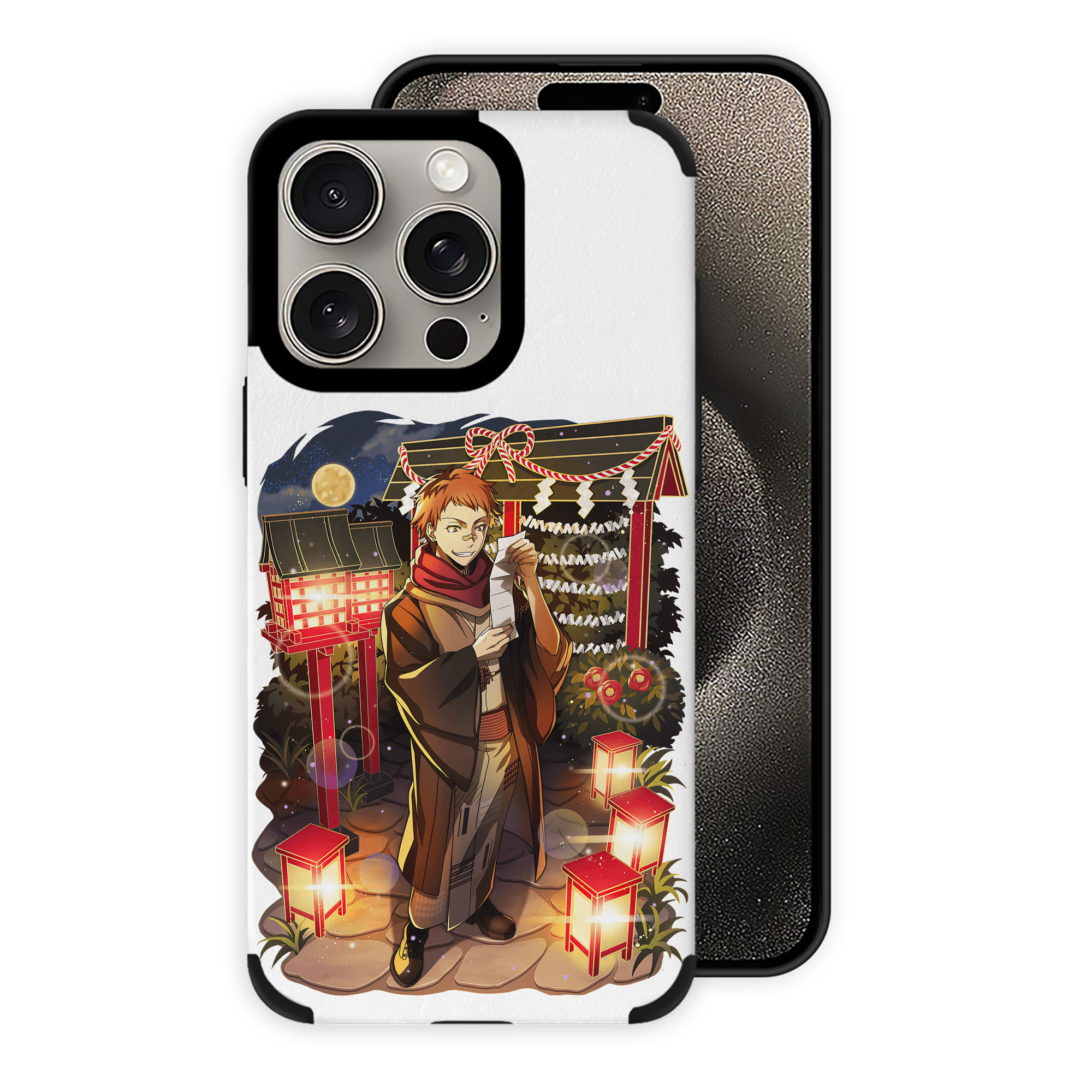 （画像用） 文豪ストレイドッグス Bungo Stray Dogs 【iPhone15ProMax対応】 PUレザー スマホケース 耐衝撃＆黄変防止