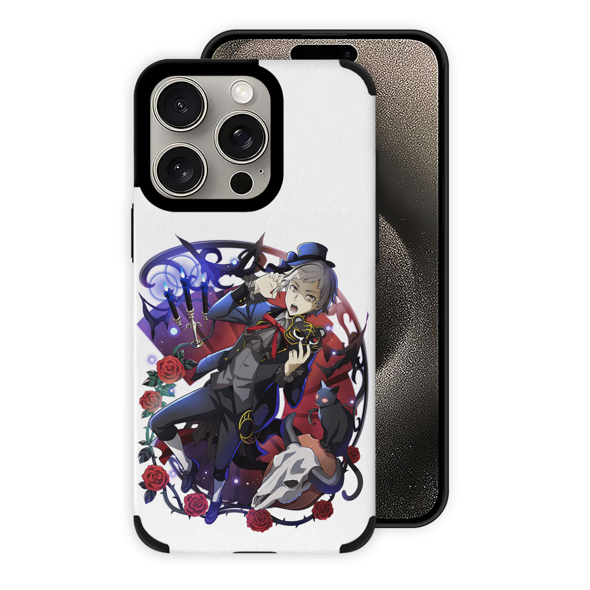 （画像用） 文豪ストレイドッグス Bungo Stray Dogs 【iPhone15ProMax対応】 PUレザー スマホケース 耐衝撃＆黄変防止