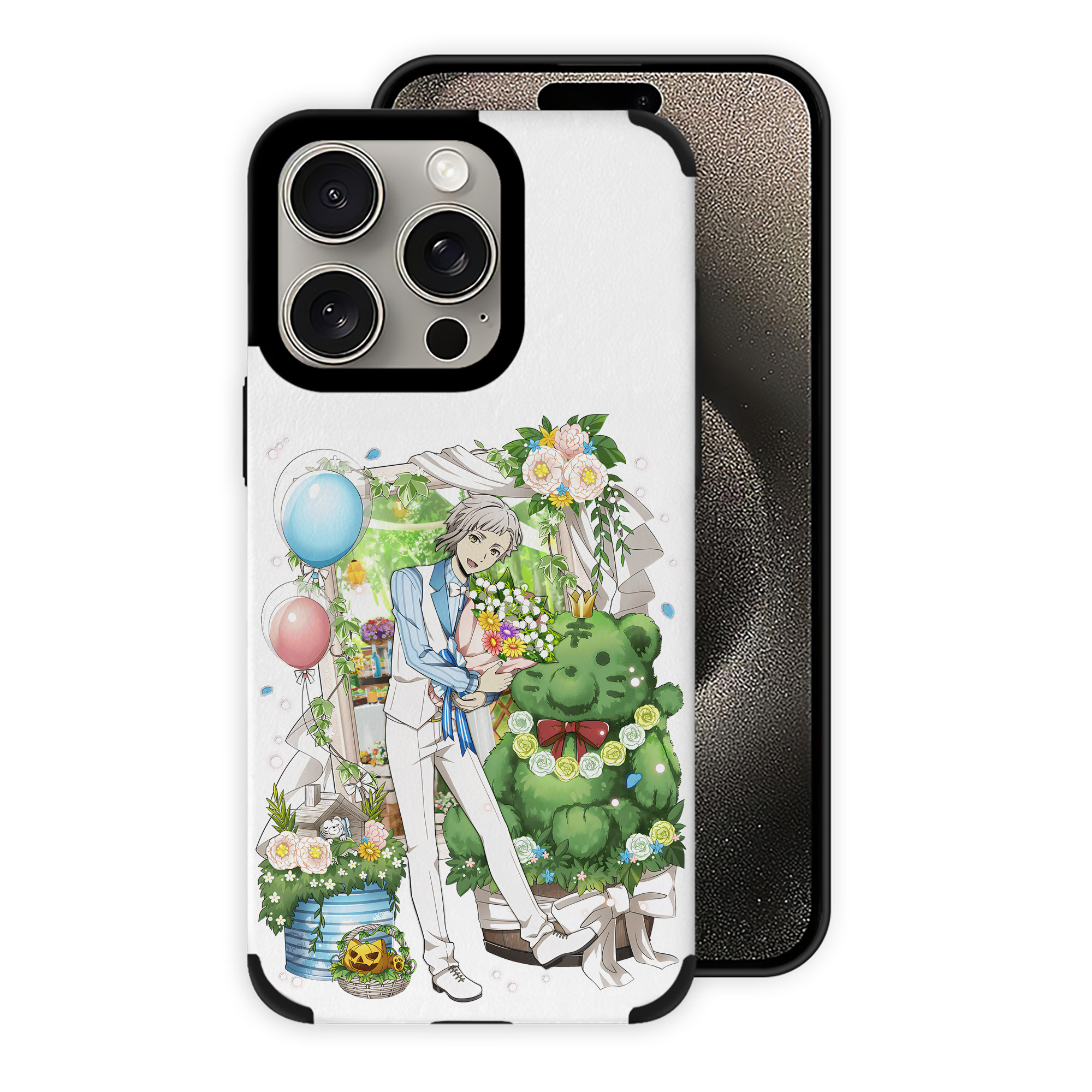 （画像用） 文豪ストレイドッグス Bungo Stray Dogs 【iPhone15ProMax対応】 PUレザー スマホケース 耐衝撃＆黄変防止