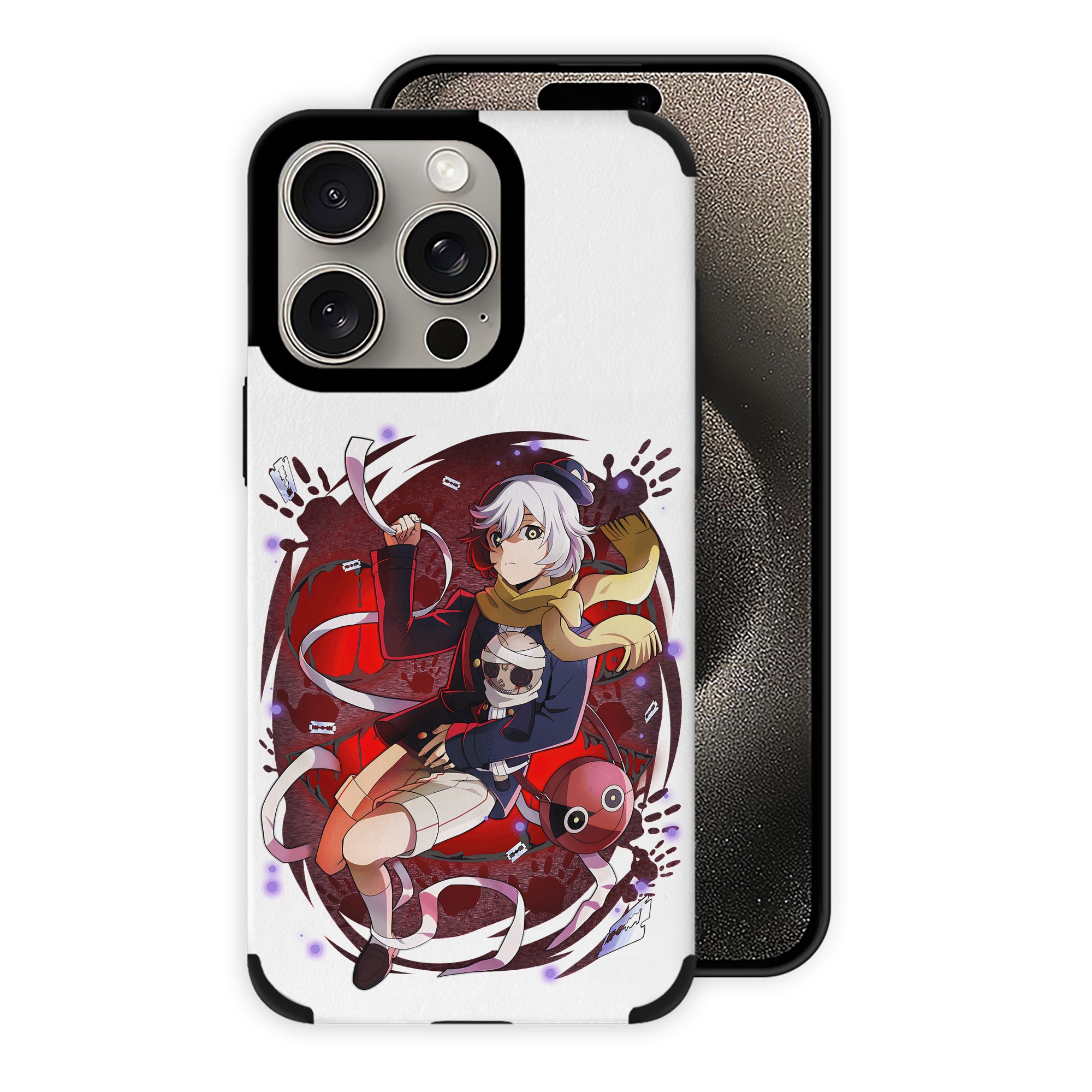 （画像用） 文豪ストレイドッグス Bungo Stray Dogs 【iPhone15ProMax対応】 PUレザー スマホケース 耐衝撃＆黄変防止