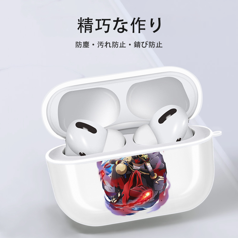 文豪ストレイドッグス Bungo Stray Dogs 【AirPods Pro用】ハードシェル保護ケース 耐衝撃・防指紋・カラビナ付き商品仕様