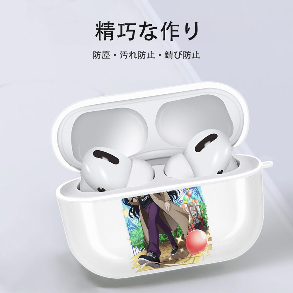 文豪ストレイドッグス Bungo Stray Dogs 【AirPods Pro用】ハードシェル保護ケース 耐衝撃・防指紋・カラビナ付き商品仕様