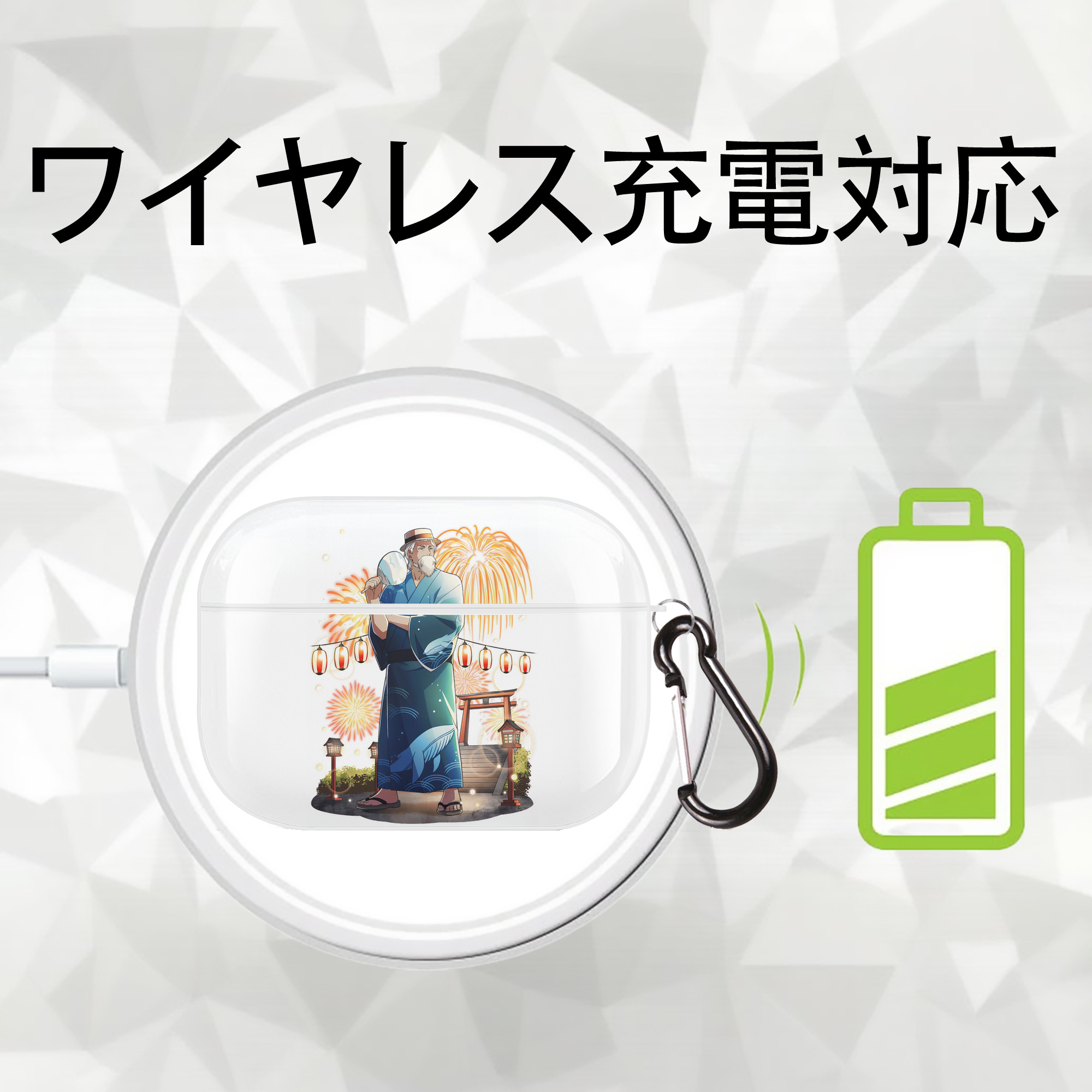 文豪ストレイドッグス Bungo Stray Dogs 【AirPods Pro用】ハードシェル保護ケース 耐衝撃・防指紋・カラビナ付き商品仕様