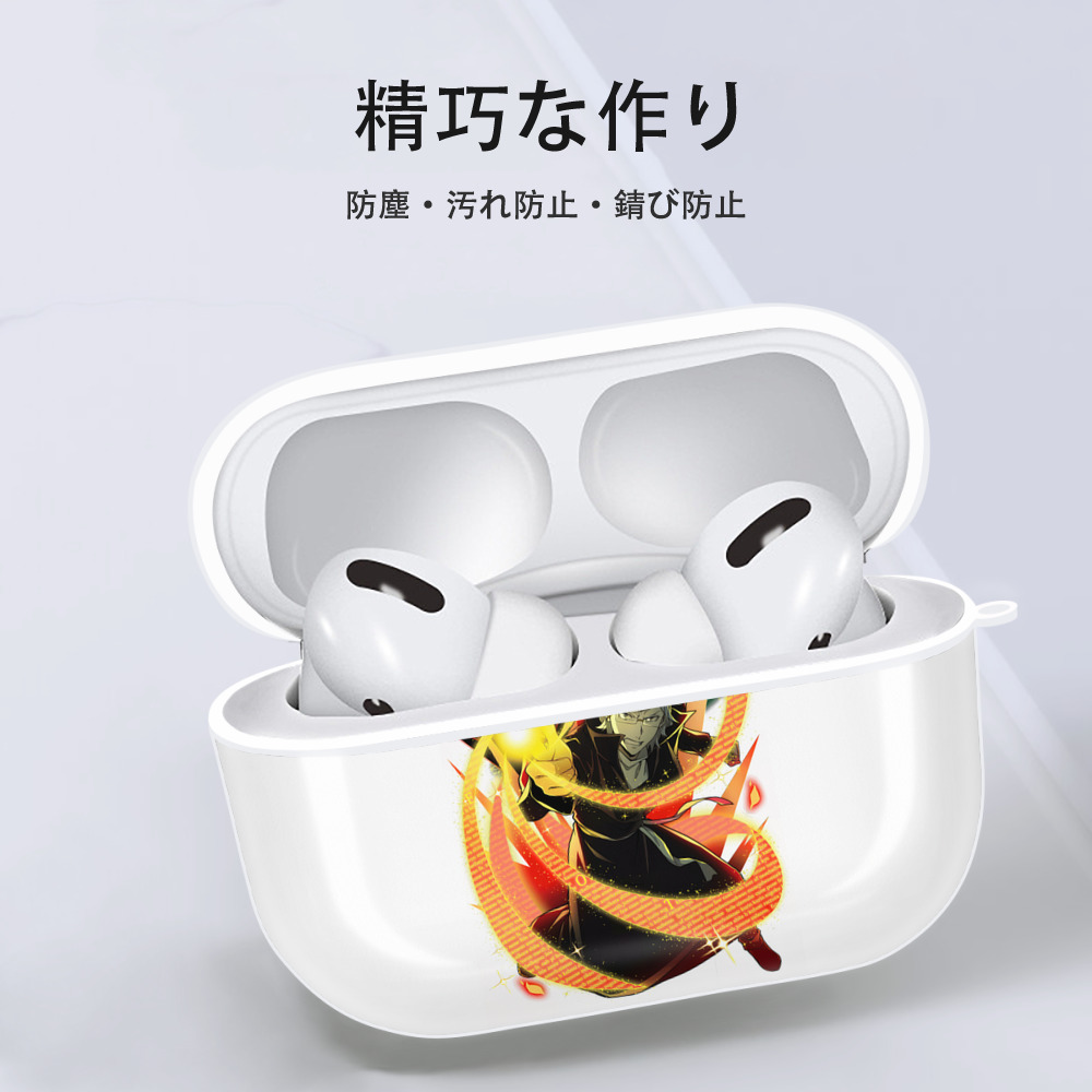 文豪ストレイドッグス Bungo Stray Dogs 【AirPods Pro用】ハードシェル保護ケース 耐衝撃・防指紋・カラビナ付き商品仕様