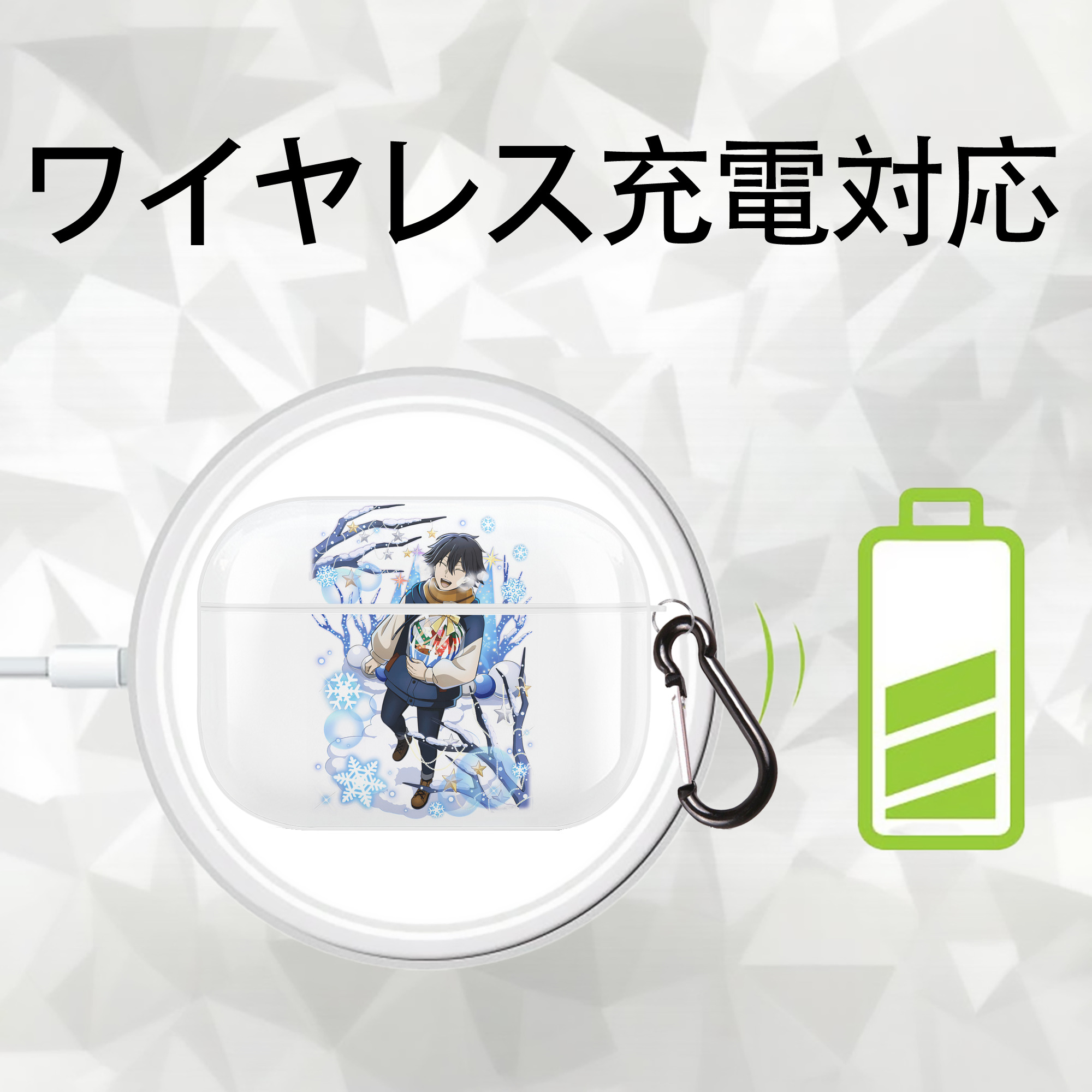 文豪ストレイドッグス Bungo Stray Dogs 【AirPods Pro用】ハードシェル保護ケース 耐衝撃・防指紋・カラビナ付き商品仕様