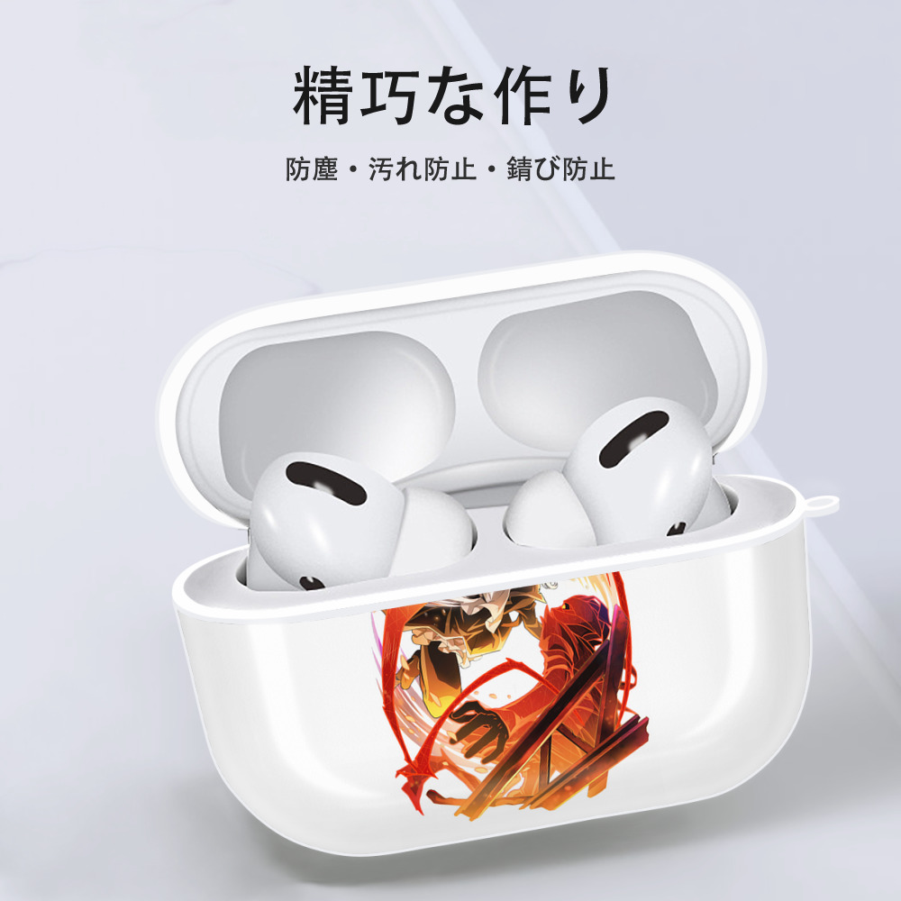 文豪ストレイドッグス Bungo Stray Dogs 【AirPods Pro用】ハードシェル保護ケース 耐衝撃・防指紋・カラビナ付き商品仕様