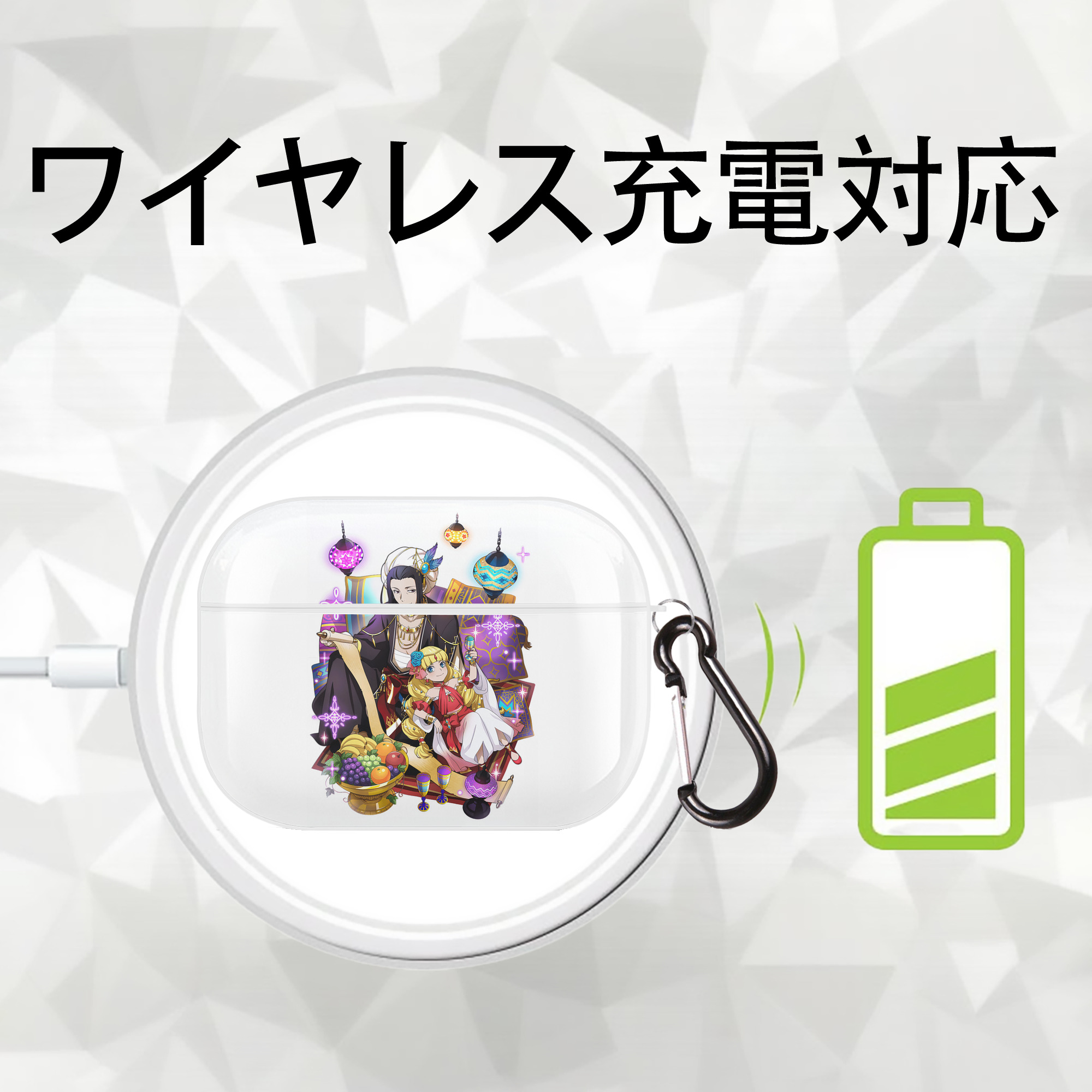 文豪ストレイドッグス Bungo Stray Dogs 【AirPods Pro用】ハードシェル保護ケース 耐衝撃・防指紋・カラビナ付き商品仕様