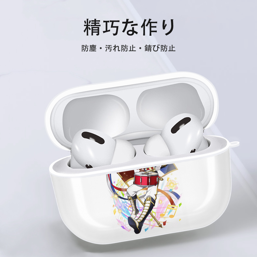 文豪ストレイドッグス Bungo Stray Dogs 【AirPods Pro用】ハードシェル保護ケース 耐衝撃・防指紋・カラビナ付き商品仕様