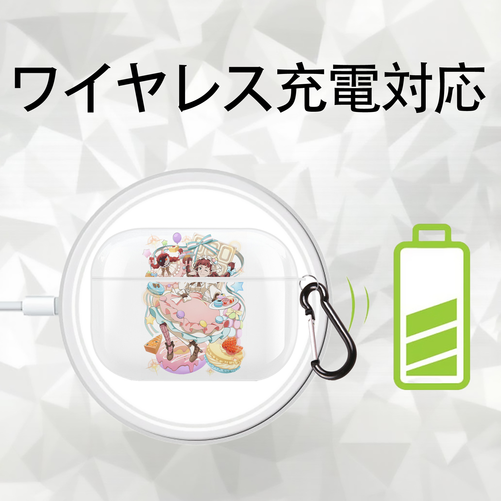 文豪ストレイドッグス Bungo Stray Dogs 【AirPods Pro用】ハードシェル保護ケース 耐衝撃・防指紋・カラビナ付き商品仕様