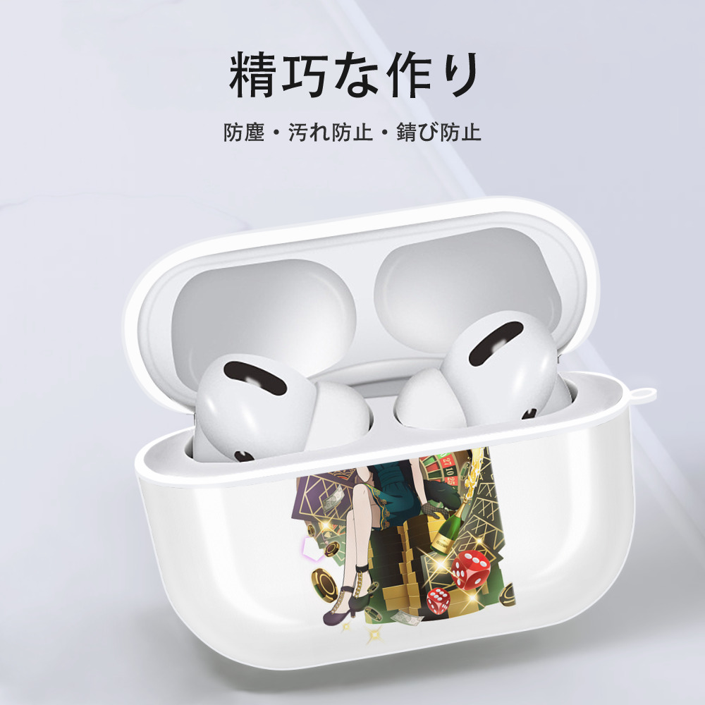 文豪ストレイドッグス Bungo Stray Dogs 【AirPods Pro用】ハードシェル保護ケース 耐衝撃・防指紋・カラビナ付き商品仕様