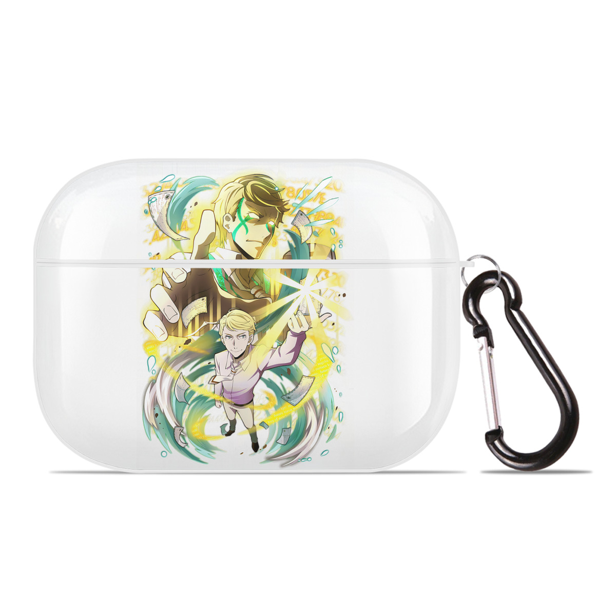 （画像用） 文豪ストレイドッグス Bungo Stray Dogs 【AirPods Pro用】ハードシェル保護ケース 耐衝撃・防指紋・カラビナ付き商品仕様