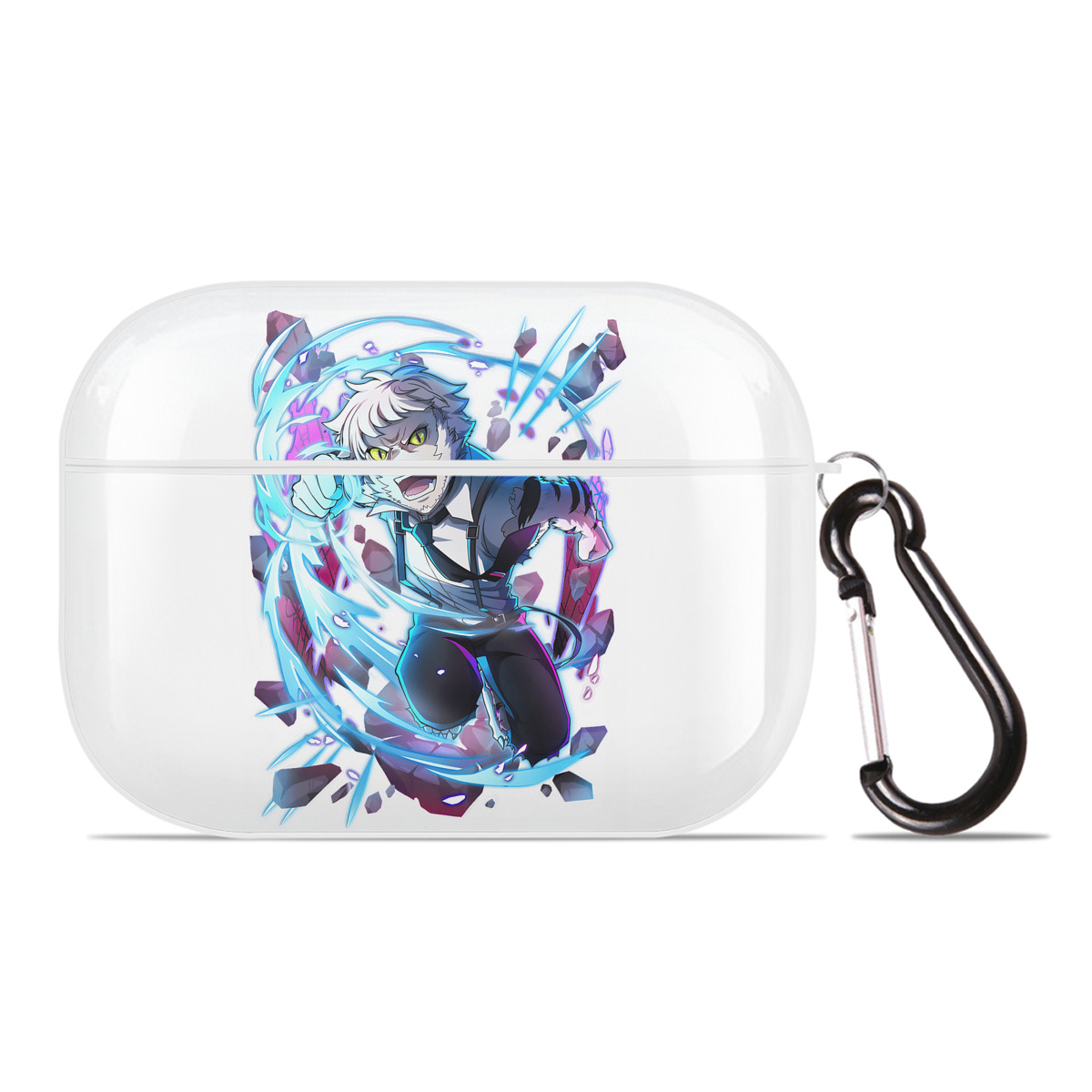 （画像用） 文豪ストレイドッグス Bungo Stray Dogs 【AirPods Pro用】ハードシェル保護ケース 耐衝撃・防指紋・カラビナ付き商品仕様