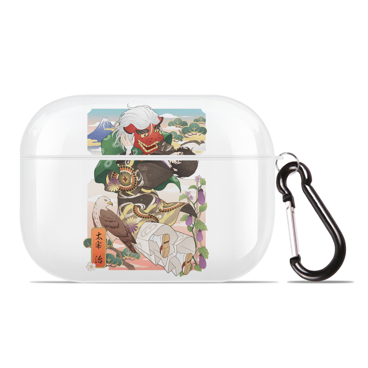 （画像用） 文豪ストレイドッグス Bungo Stray Dogs 【AirPods Pro用】ハードシェル保護ケース 耐衝撃・防指紋・カラビナ付き商品仕様